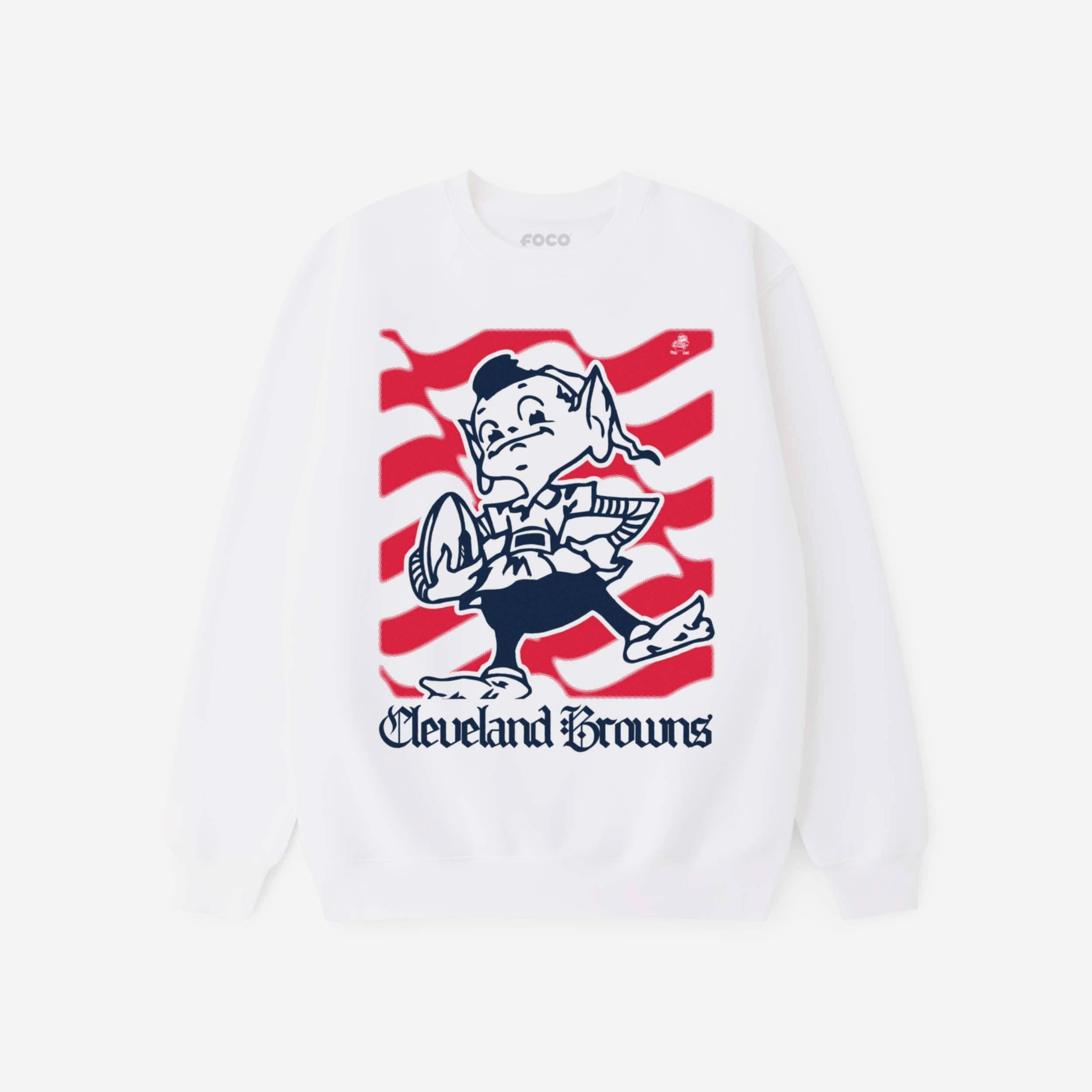 Cleveland Browns Sweat-shirt à col rond avec logo American Heritage