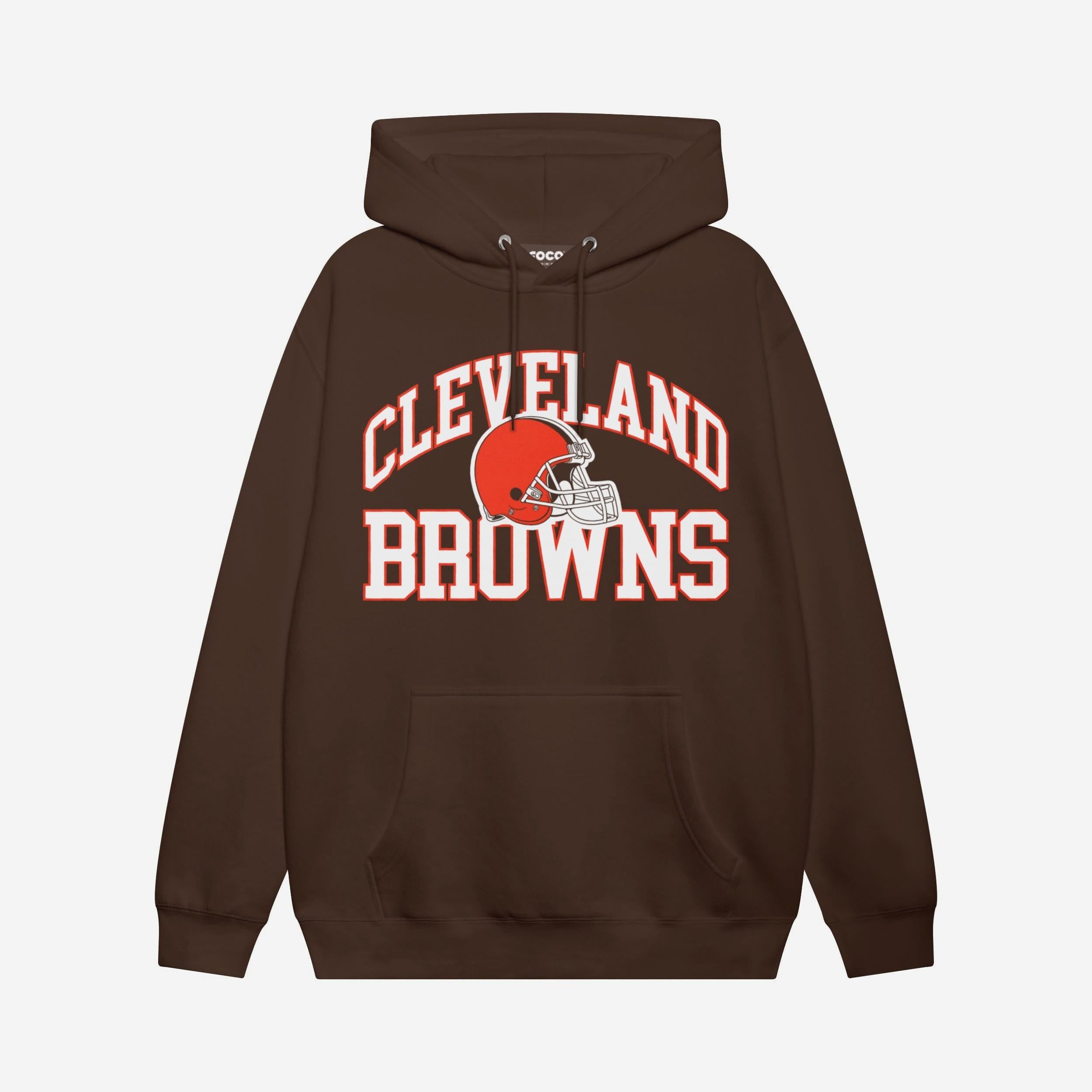 Cleveland Browns Sweat à capuche avec mot-symbole arqué