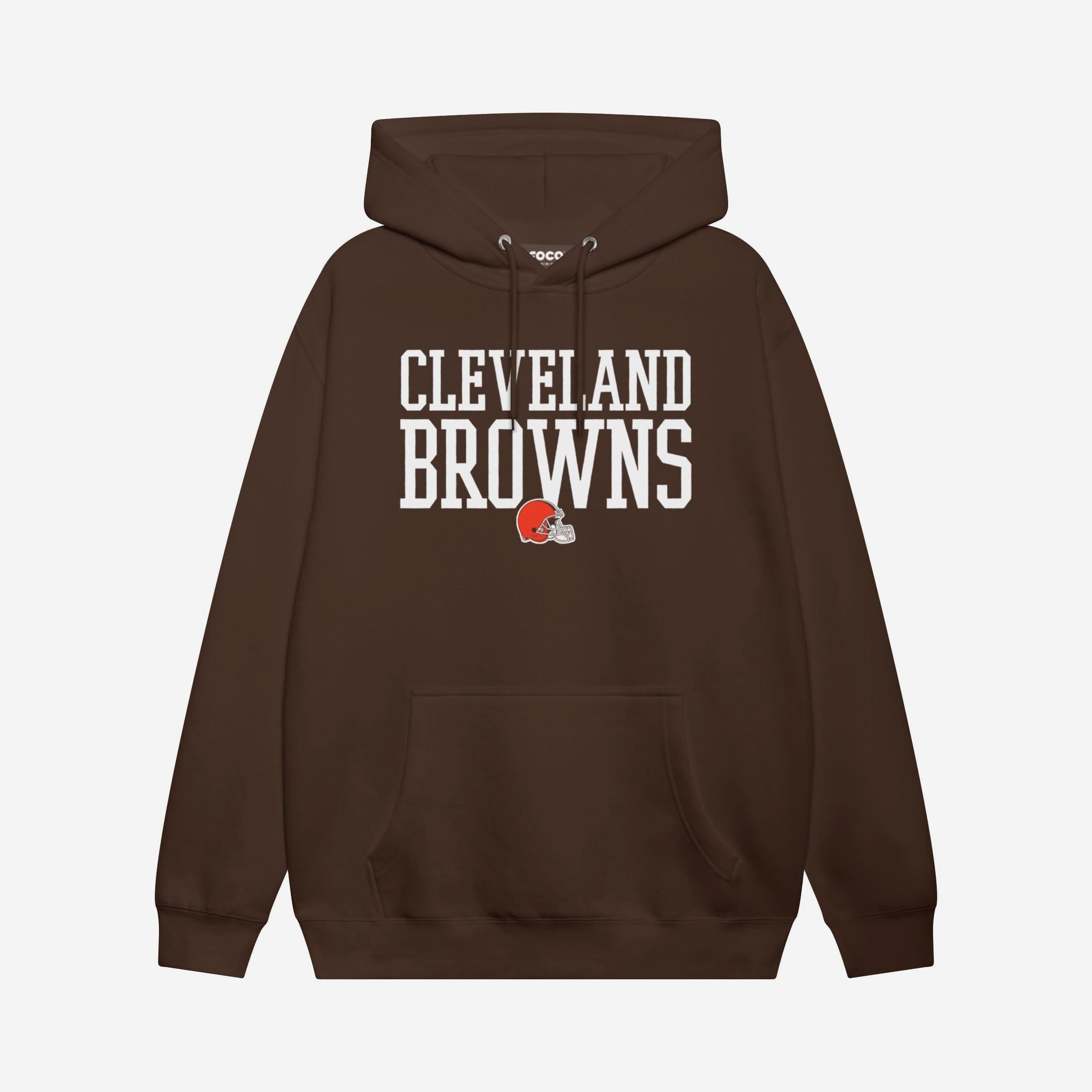 Cleveland Browns Sweat à capuche avec mot en gras