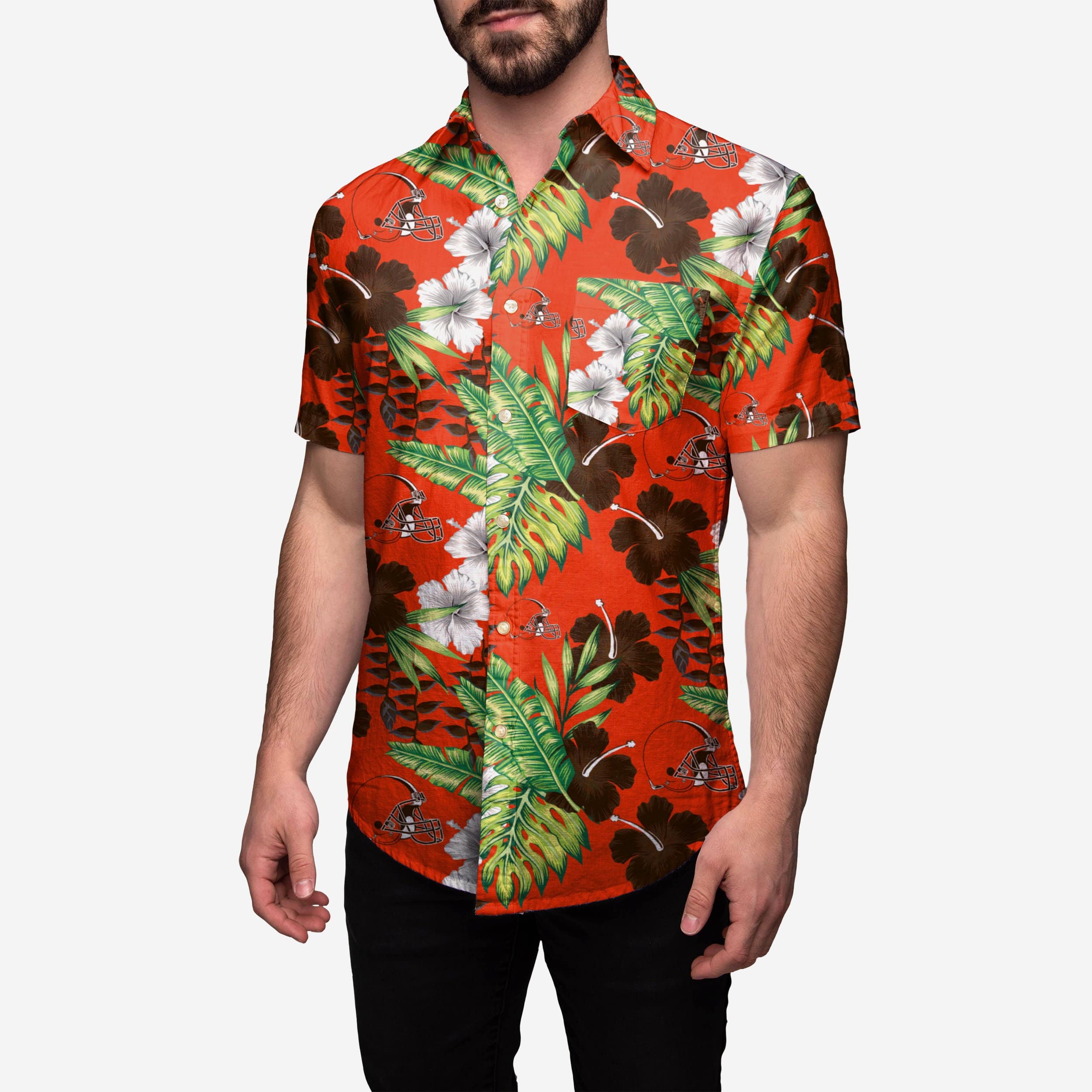 Cleveland Browns Chemise boutonnée à fleurs