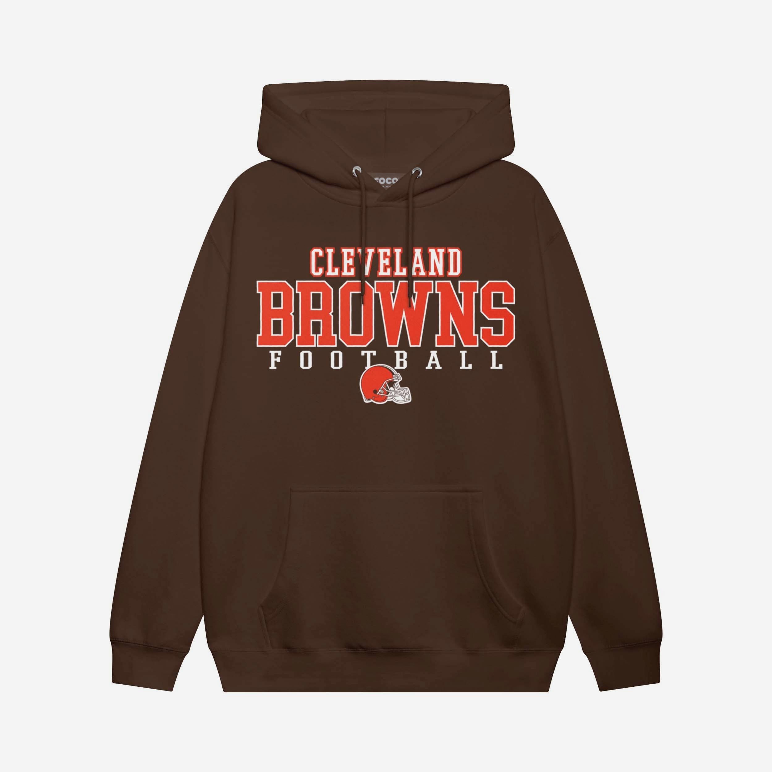 Cleveland Browns Sweat à capuche avec logo de football