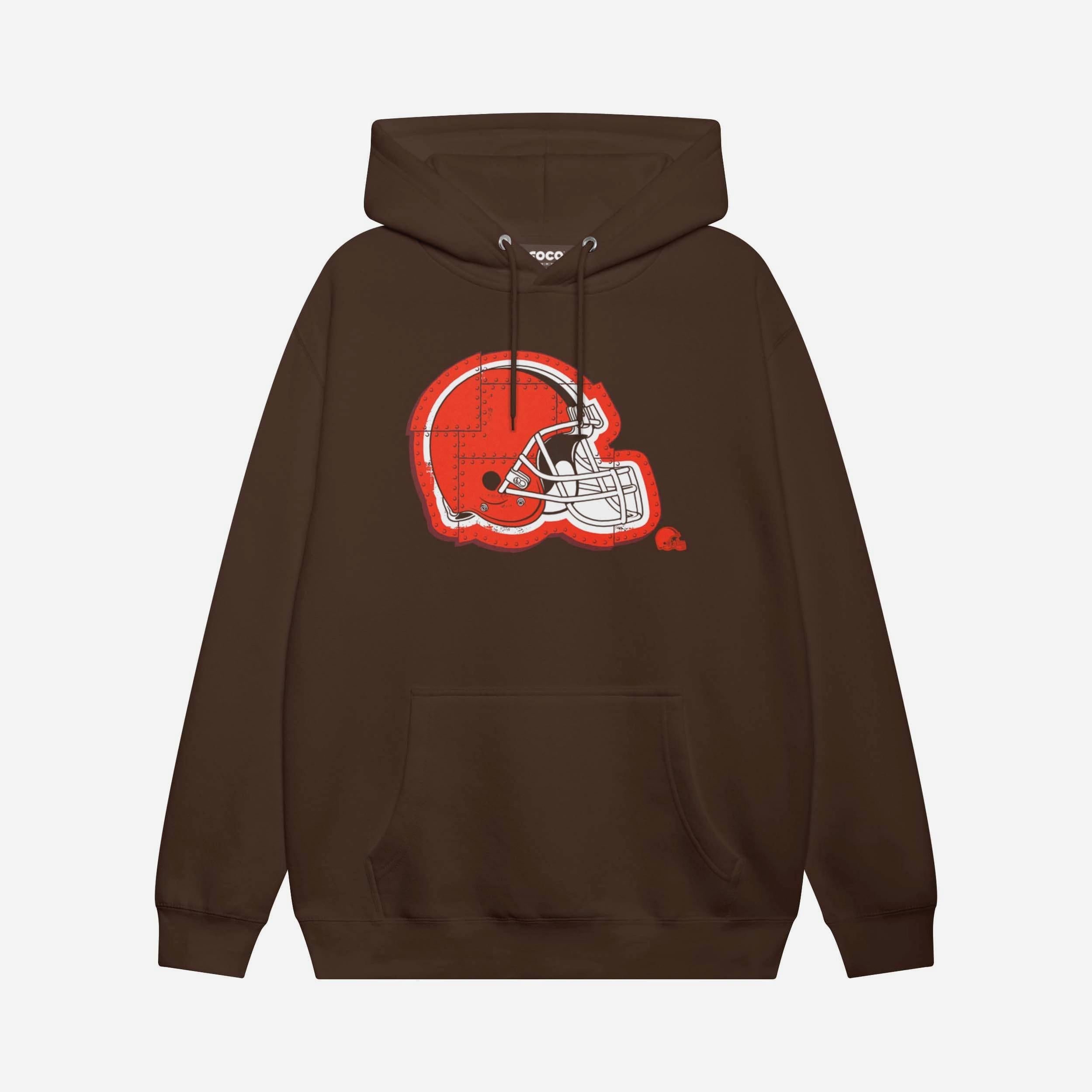 Cleveland Browns Sweat à capuche avec logo rivet