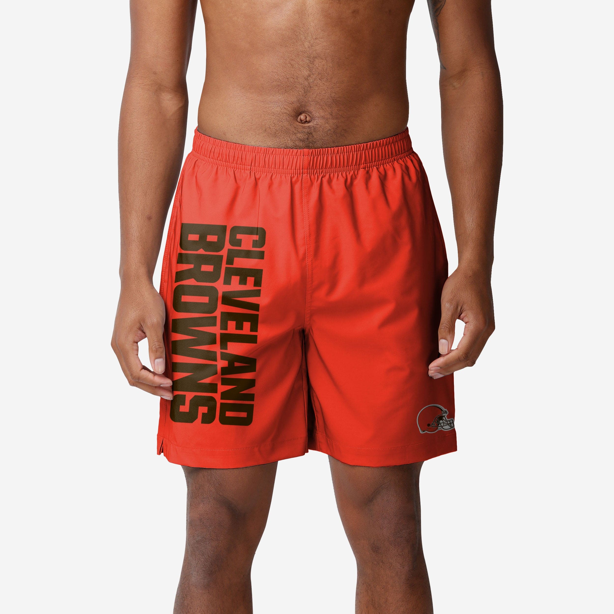 Cleveland Browns Maillot de bain traditionnel avec mot-symbole solide