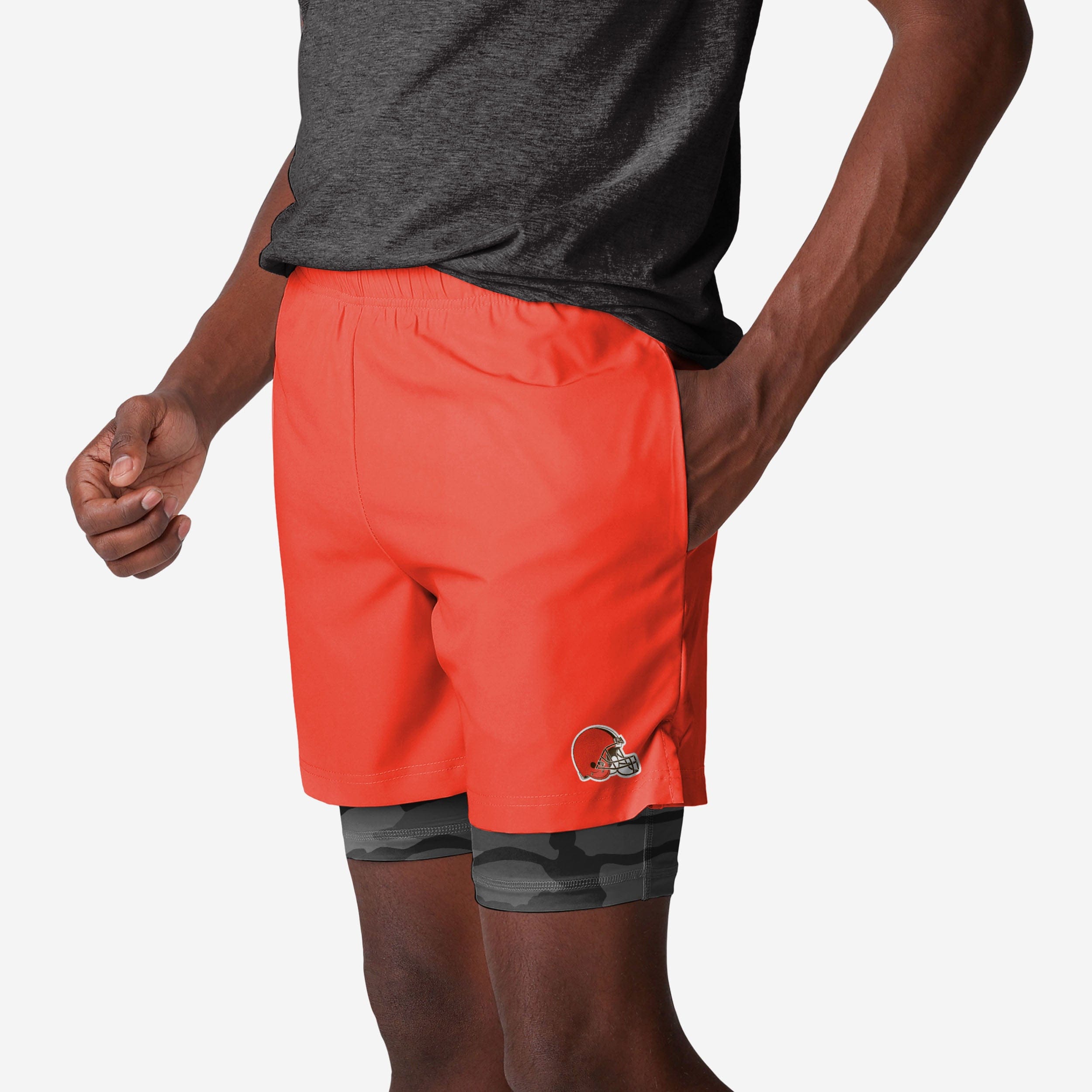 Cleveland Browns Team Color Camo Liner Short