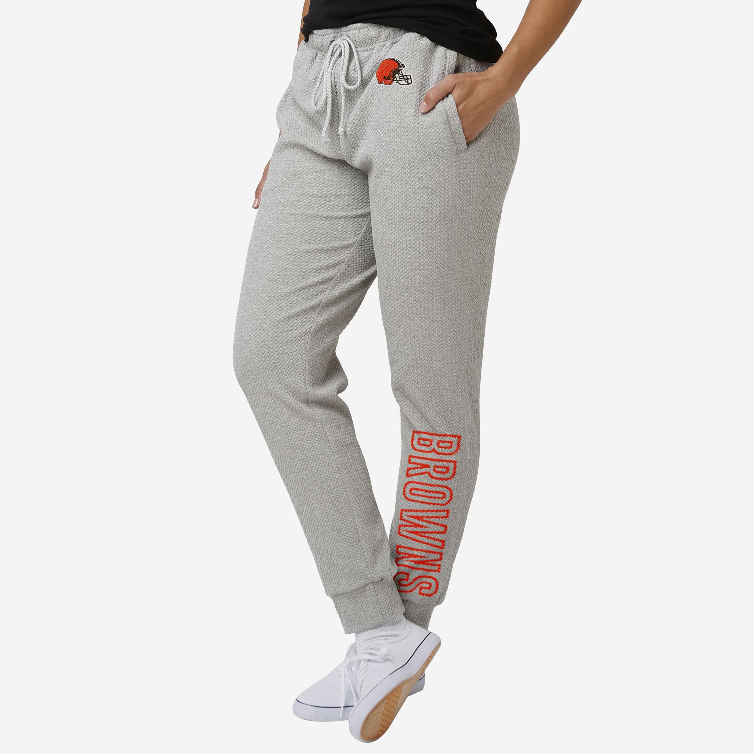 Cleveland Browns Pantalon de jogging tissé gris pour femme