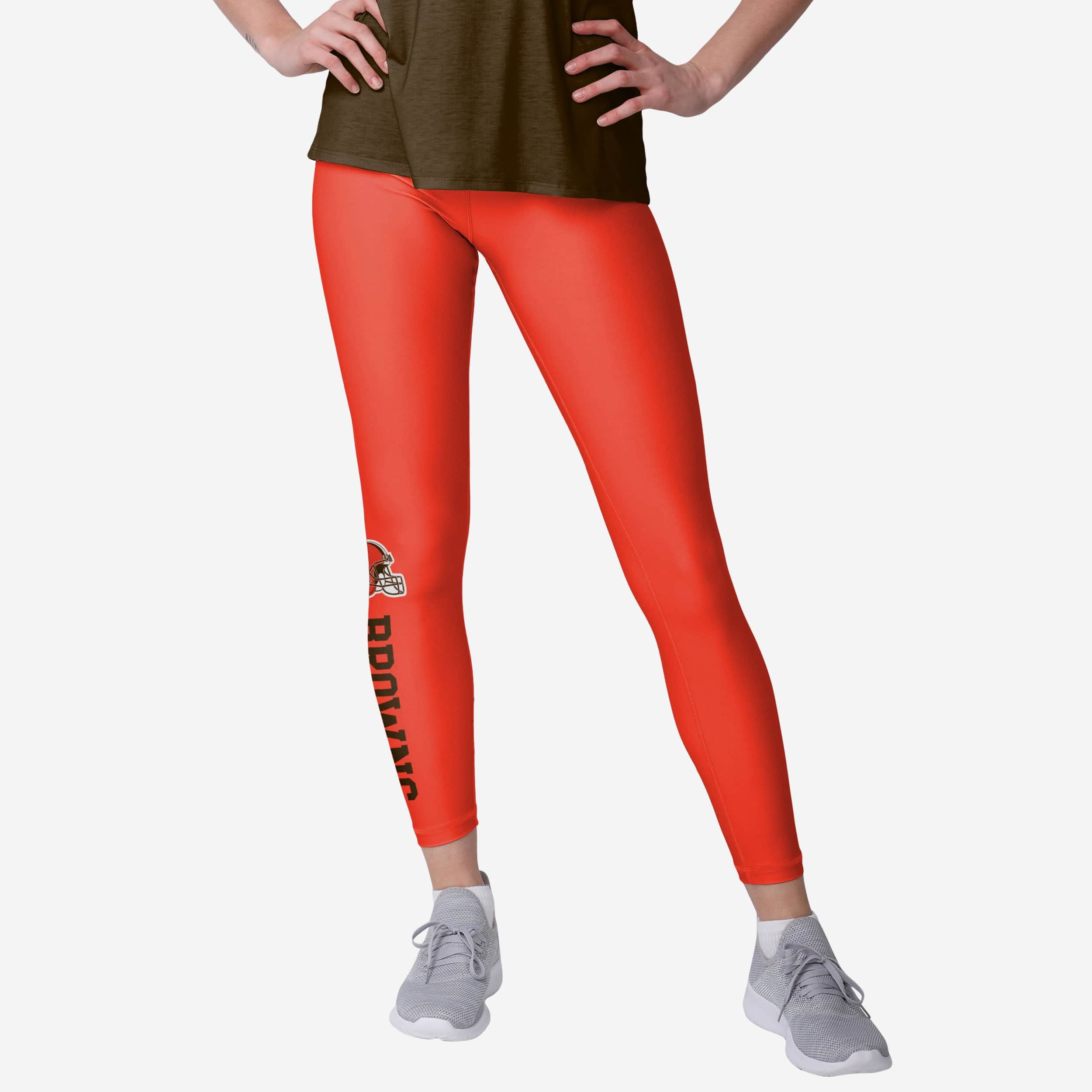 Cleveland Browns Legging uni avec mot-symbole pour femme