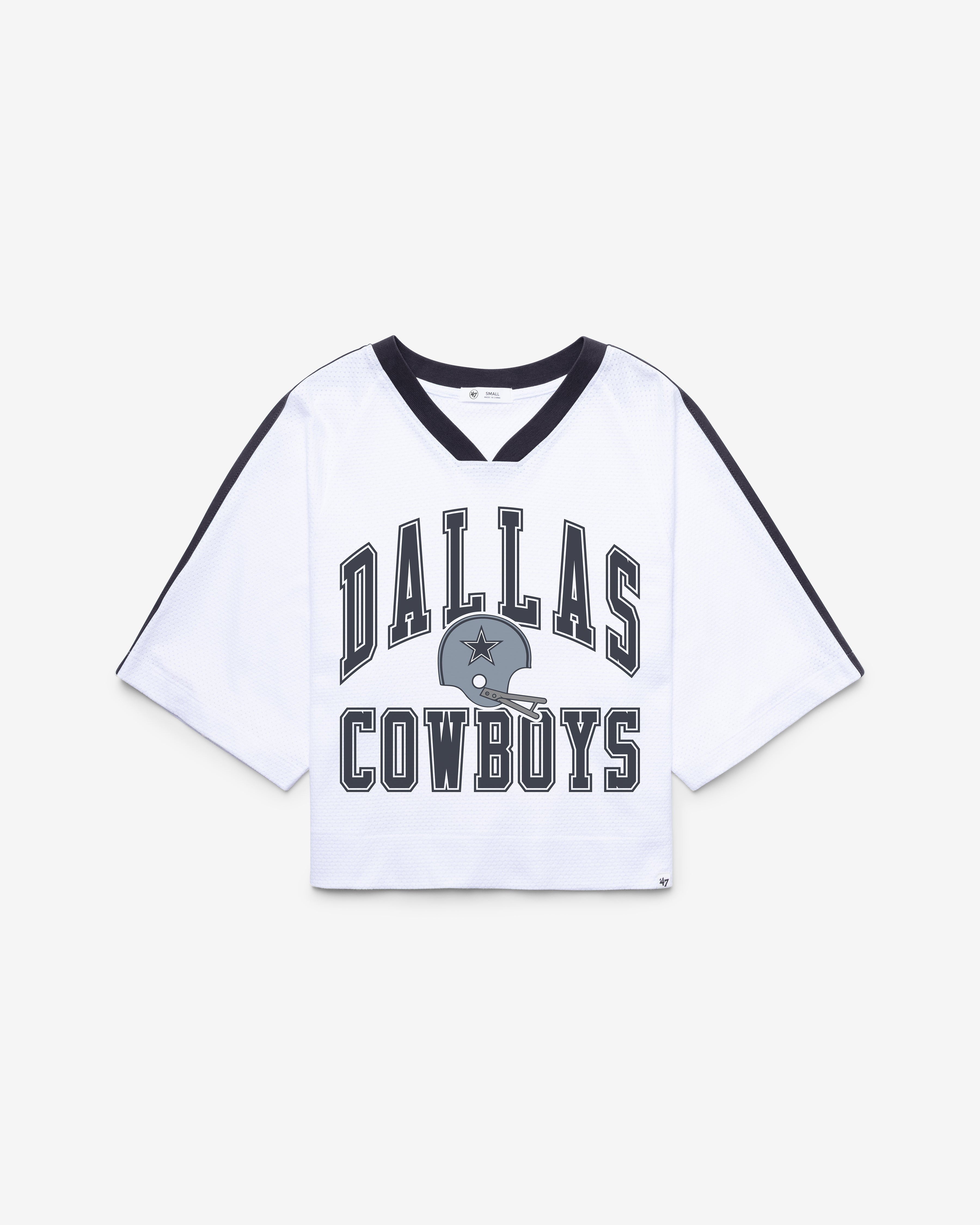 Dallas Cowboys HISTORIQUE BIG OVERARCH '47 FEMME DROP NEEDLE RAGLAN JERSEY