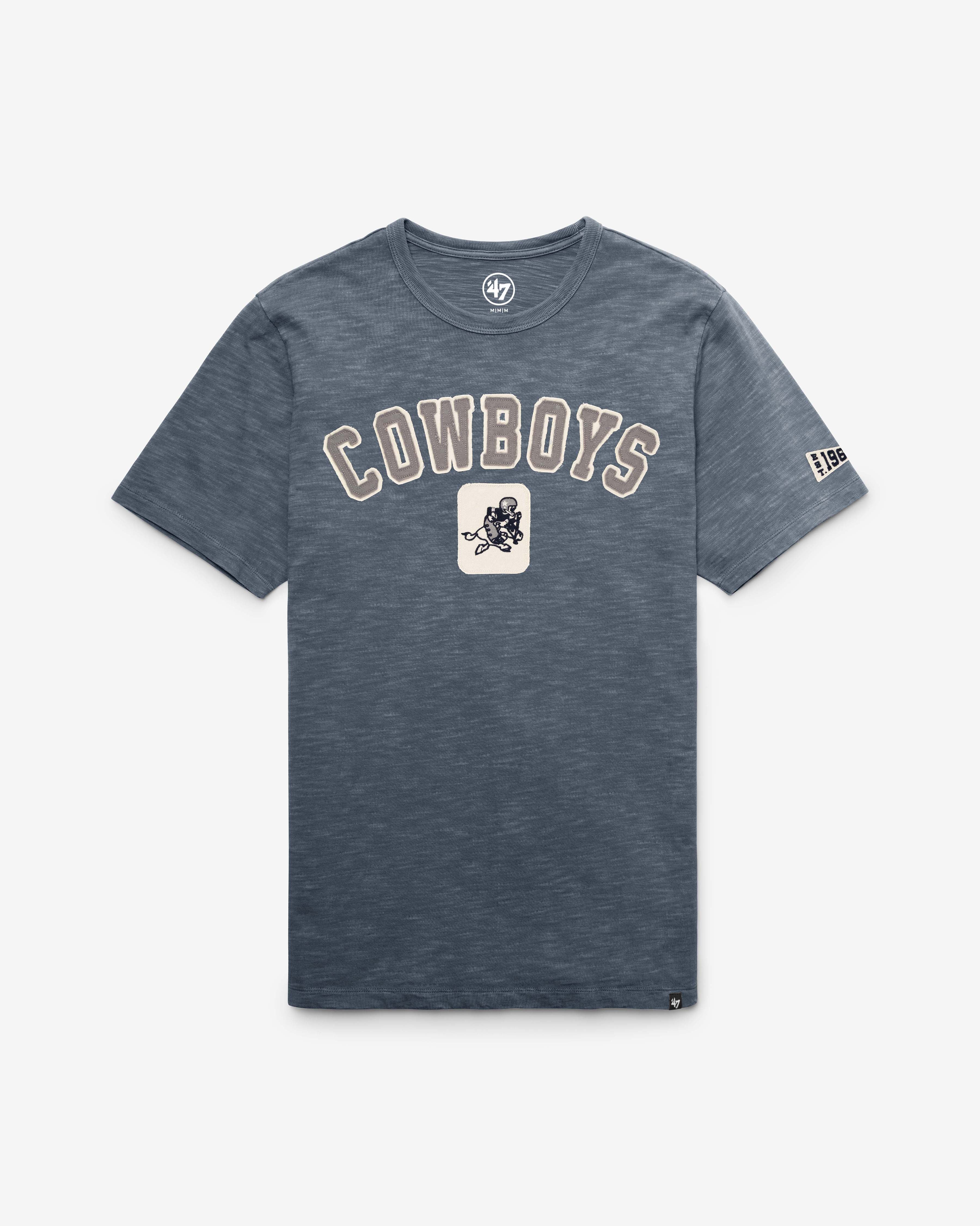 Dallas Cowboys HISTORIQUE SEYMOORE BIEN USÉ '47 HEAVY SLUB TEE