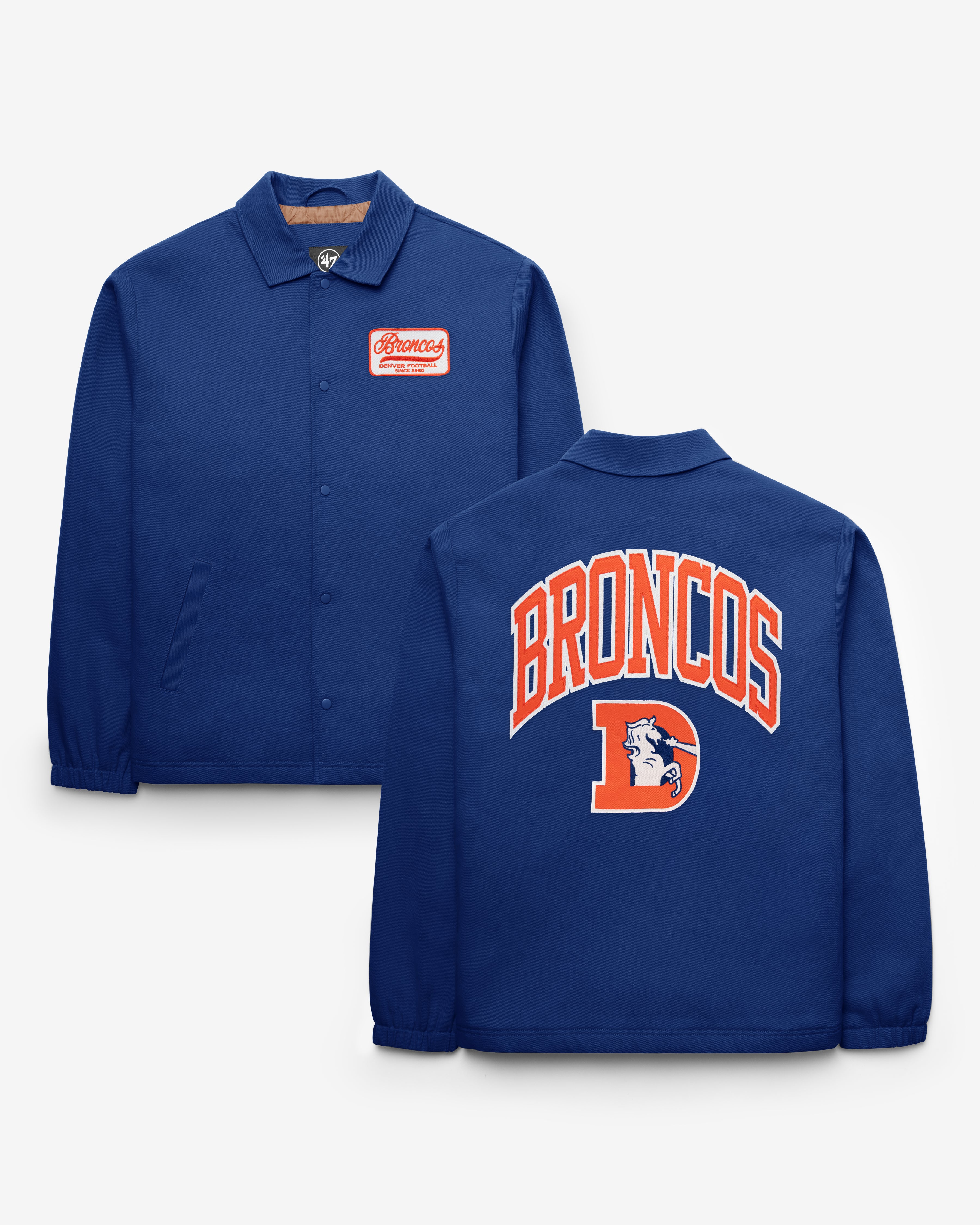 Denver Broncos VESTE D'ENTRAÎNEUR HISTORIQUE RECHAUPÉ '47