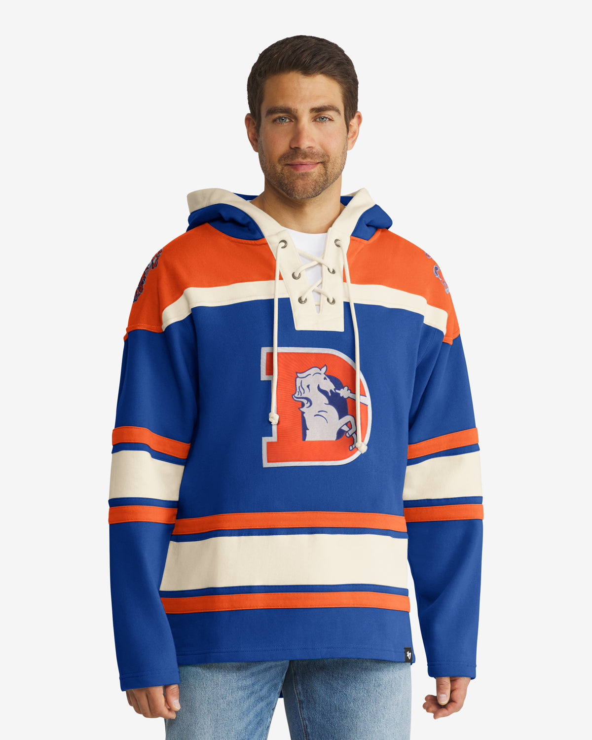 Denver Broncos HISTORIQUE SUPÉRIEUR '47 LACER HOOD