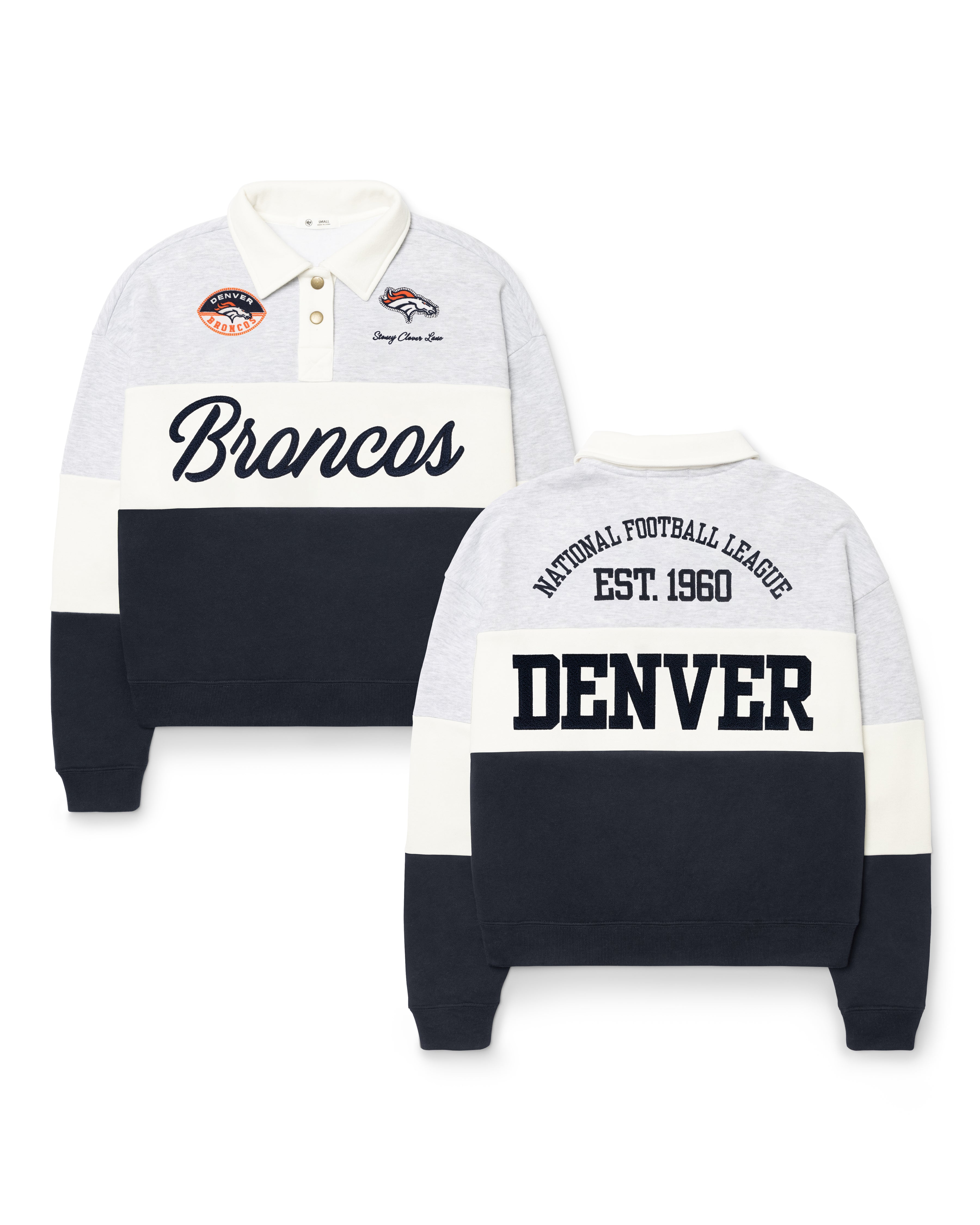 Denver Broncos SWEAT-SHIRT DE RUGBY STONEY CLOVER LANE X '47