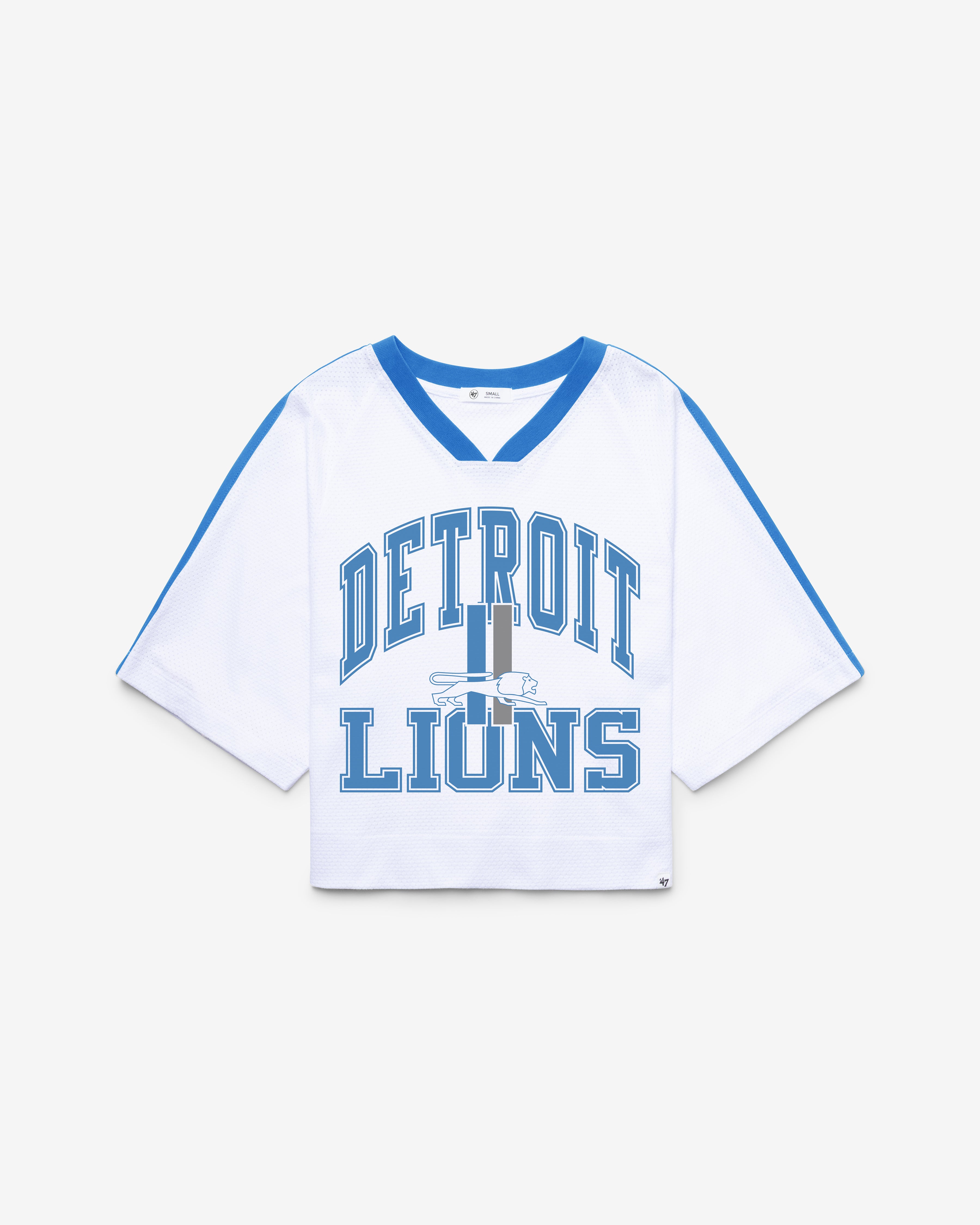 Detroit Lions HISTORIQUE BIG OVERARCH '47 FEMME DROP NEEDLE RAGLAN JERSEY