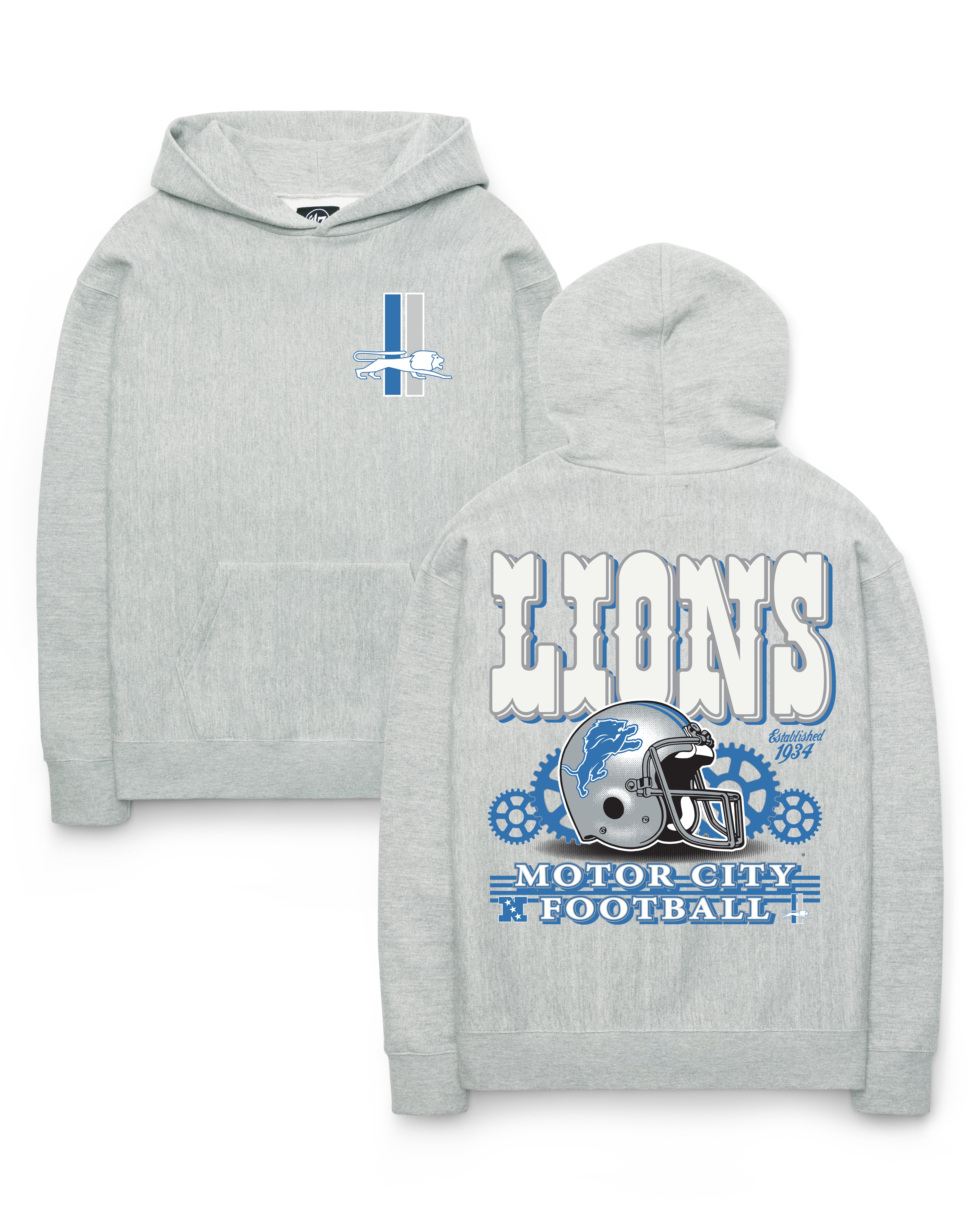 Detroit Lions HISTORIQUE VARSITY HOUSE BACKER '47 FONDATION HOTTE