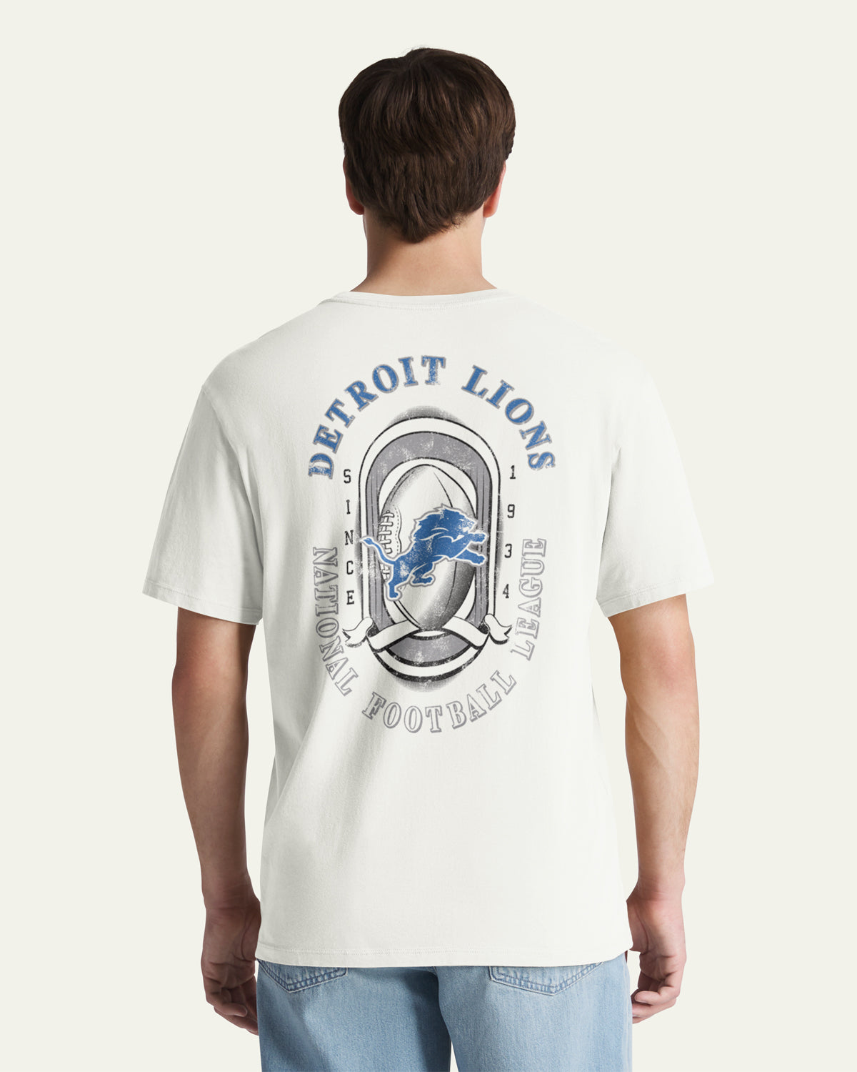 Detroit Lions OVAL SPORT BACKER '47 T-SHIRT QUOTIDIEN