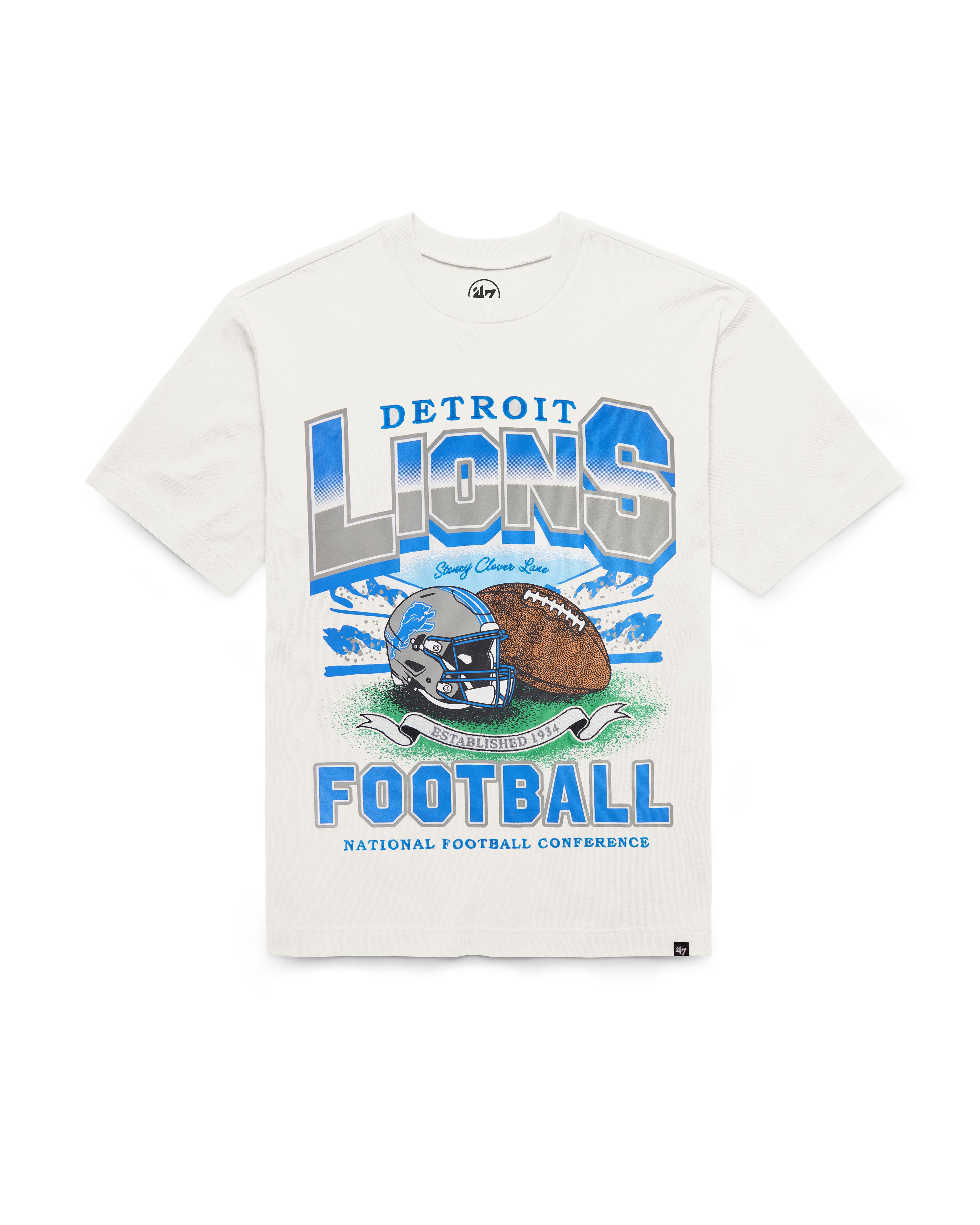 Detroit Lions STONEY CLOVER LANE X '47 T-SHIRT FONDATION POUR FEMMES