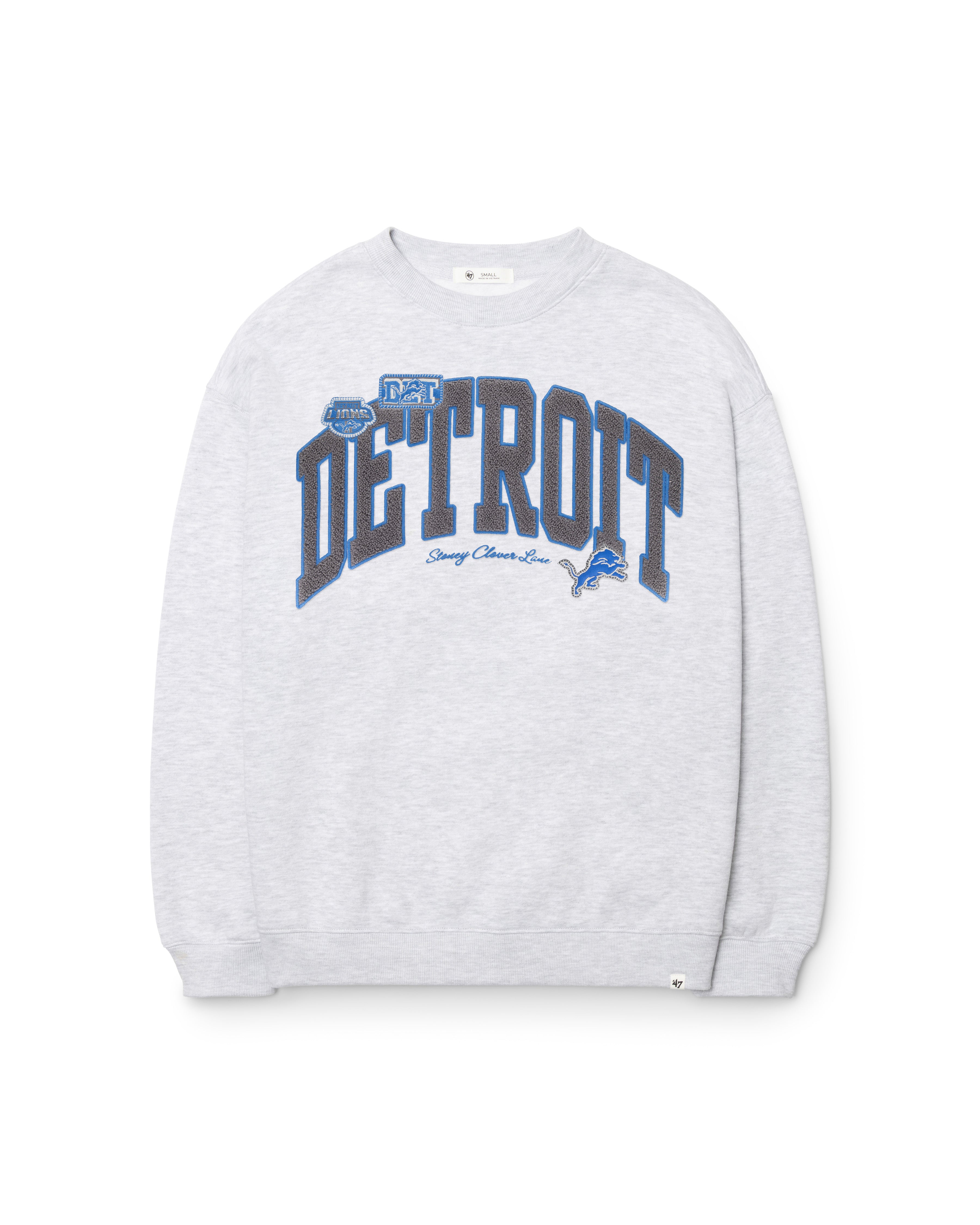 Detroit Lions STONEY CLOVER LANE X '47 ÉQUIPAGE SURDIMENSIONNÉ POUR FEMMES