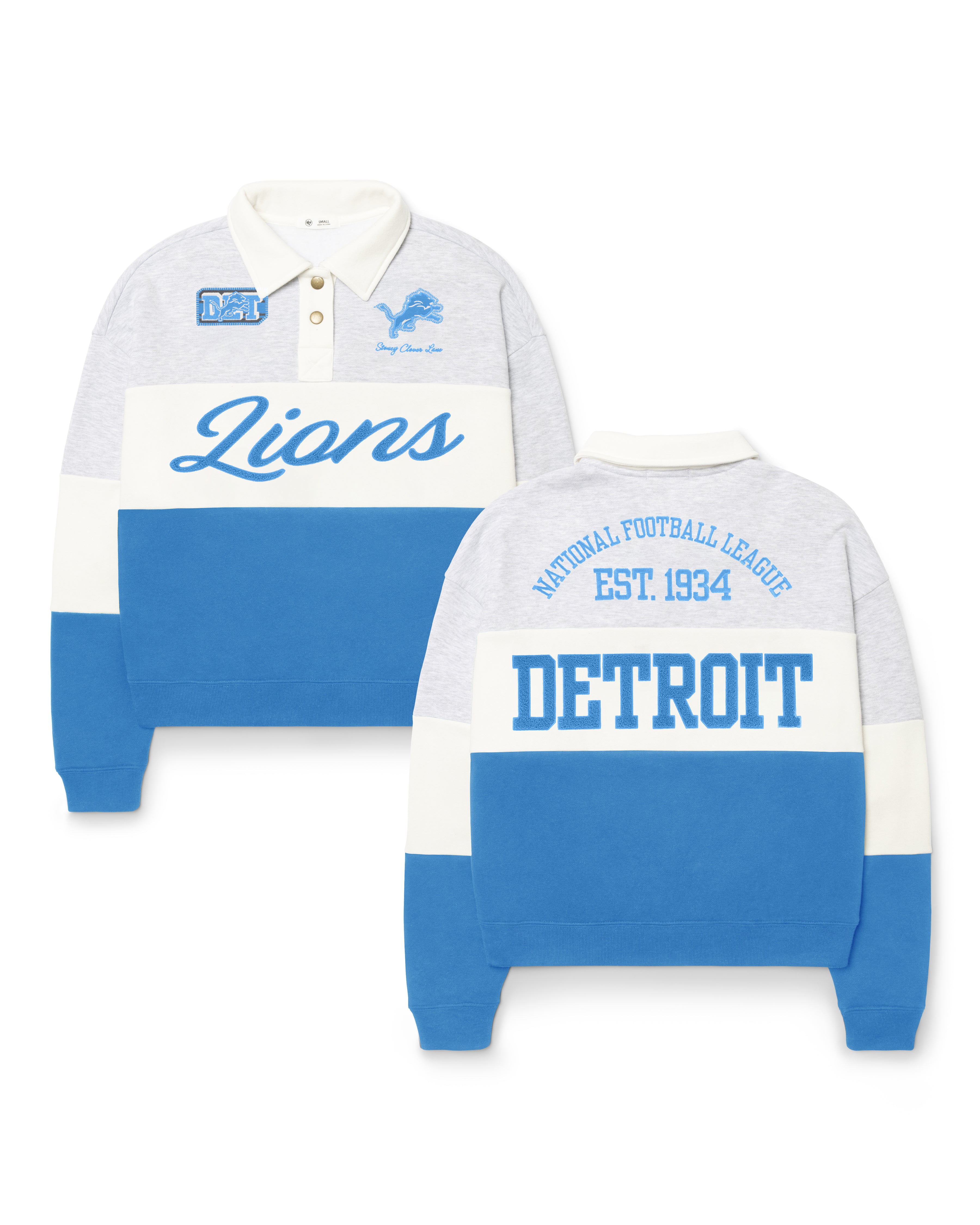 Detroit Lions STONEY STONEY CLOVER LANE X '47 SWEAT-SHIRT RUGBY
