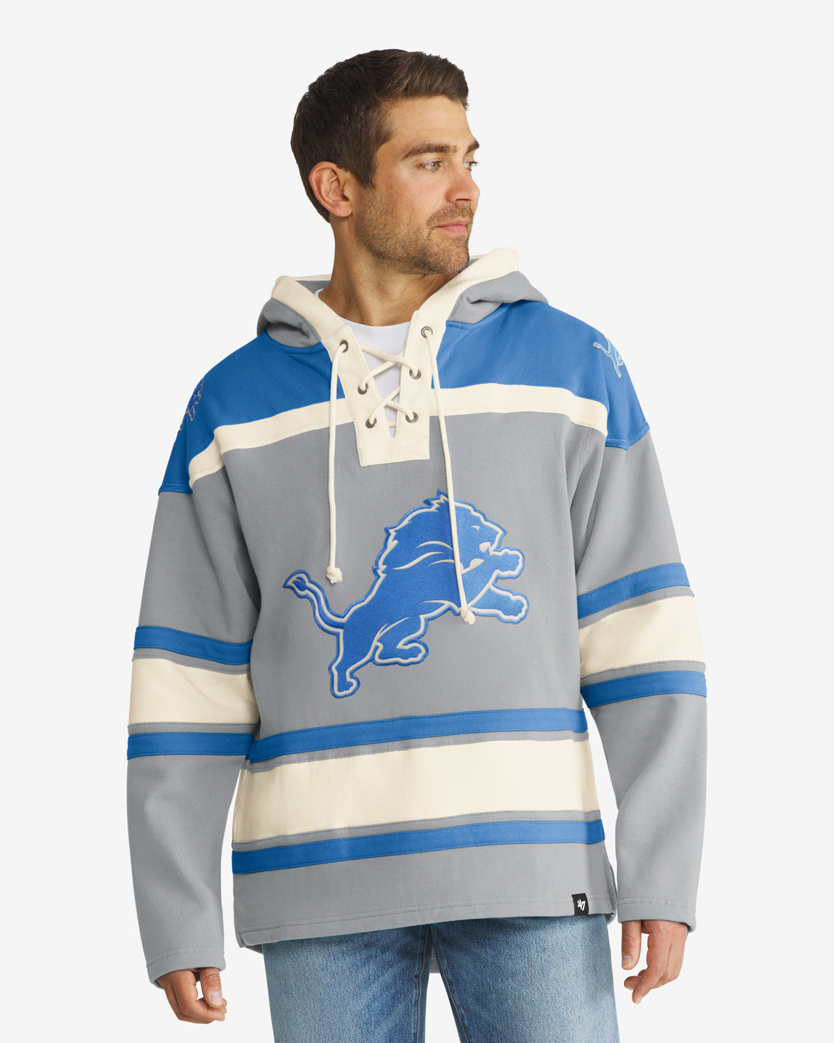 Detroit Lions CAPUCHE LACER SUPÉRIEURE '47