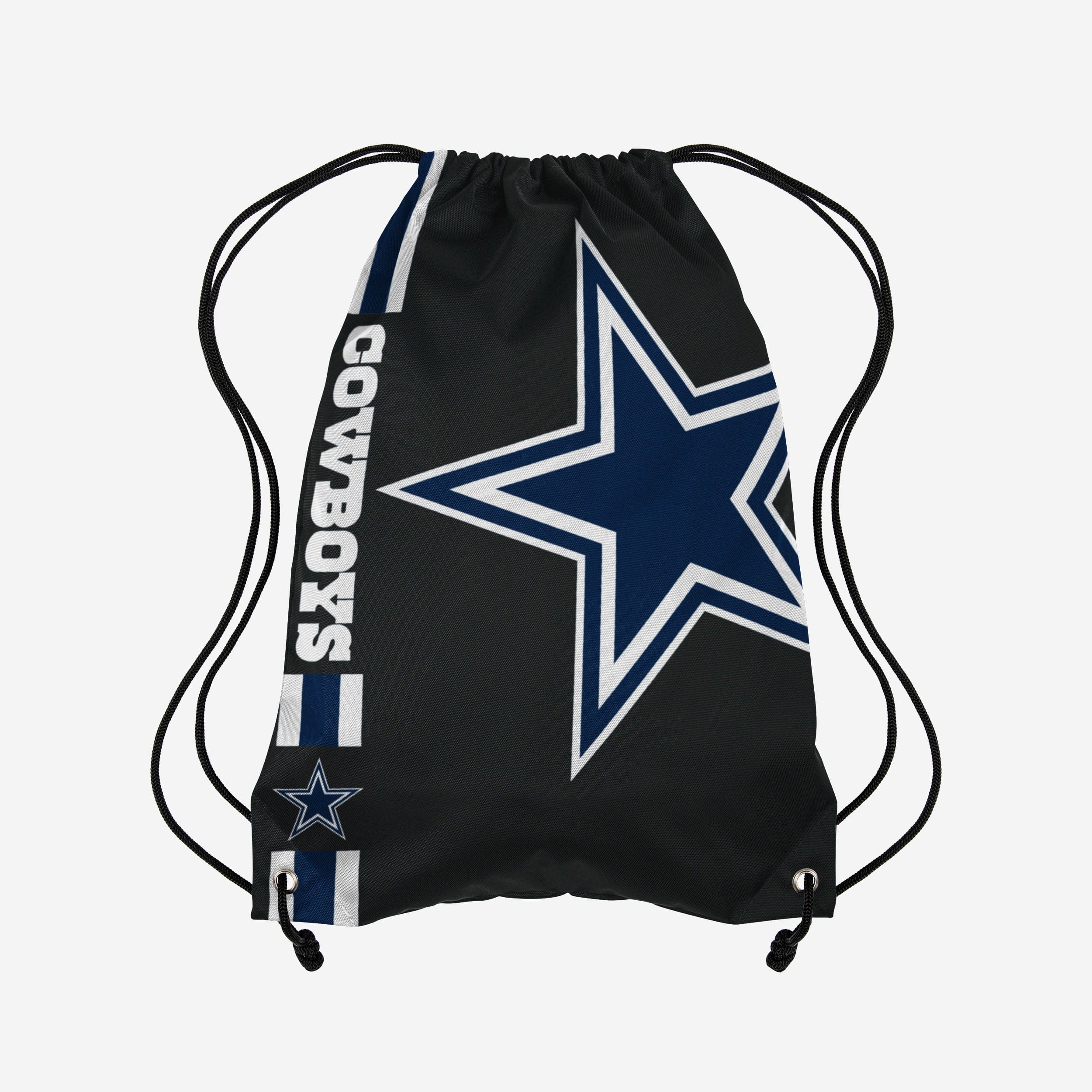 Dallas Cowboys Sac à dos avec cordon de serrage et rayures latérales à grand logo