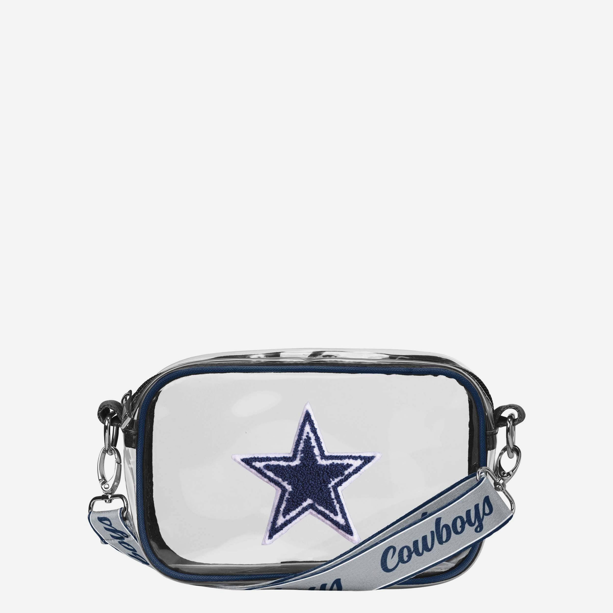 Dallas Cowboys Sac à bandoulière transparent avec logo chenille
