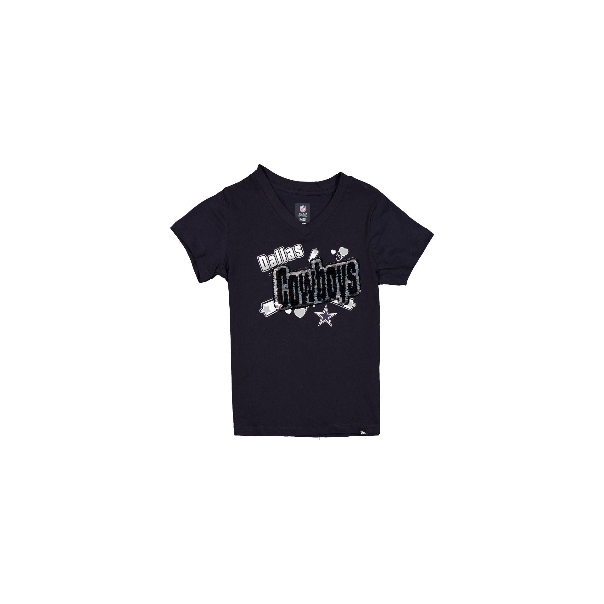 Dallas Cowboys T-shirt à paillettes pour filles