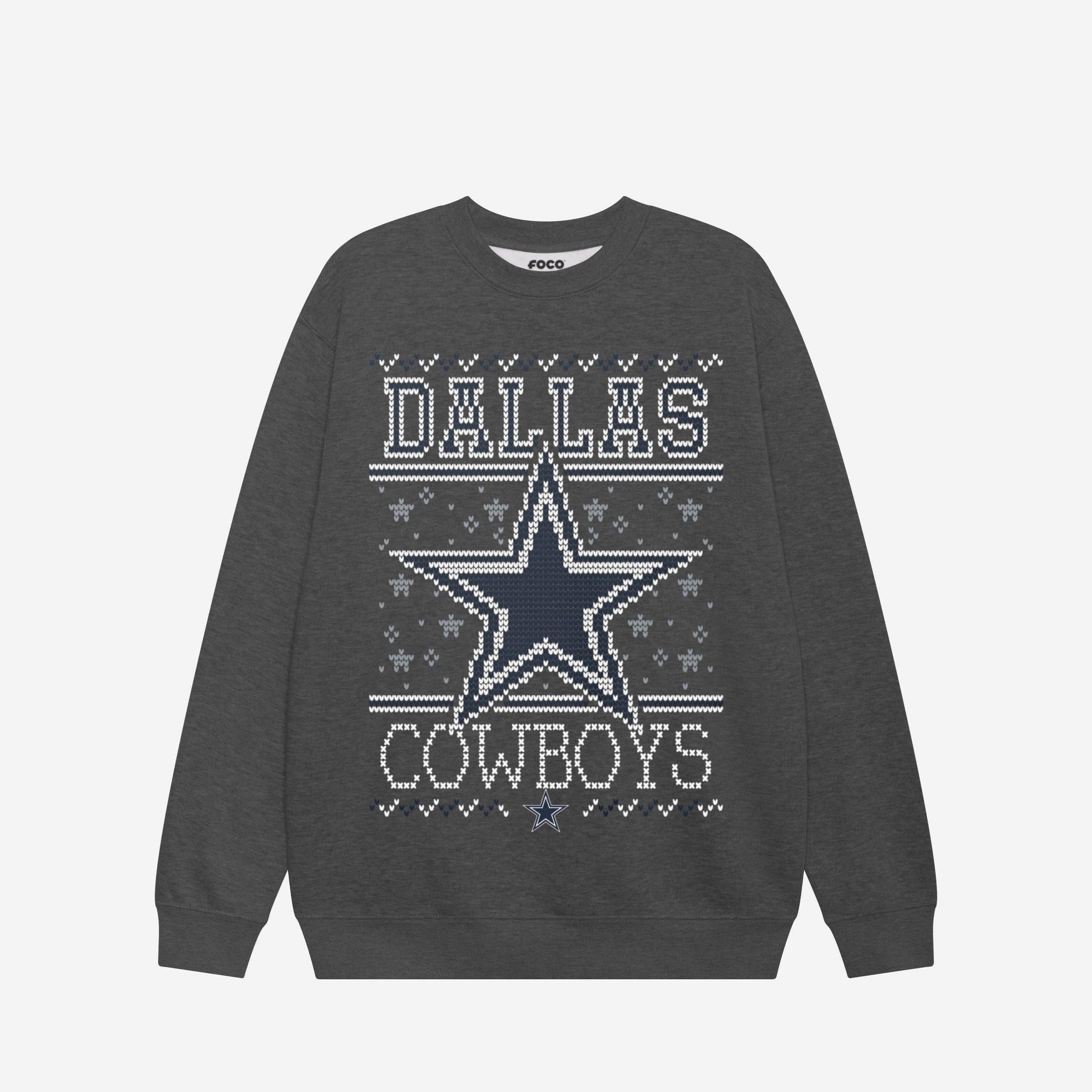 Dallas Cowboys Sweat-shirt à col rond des fêtes