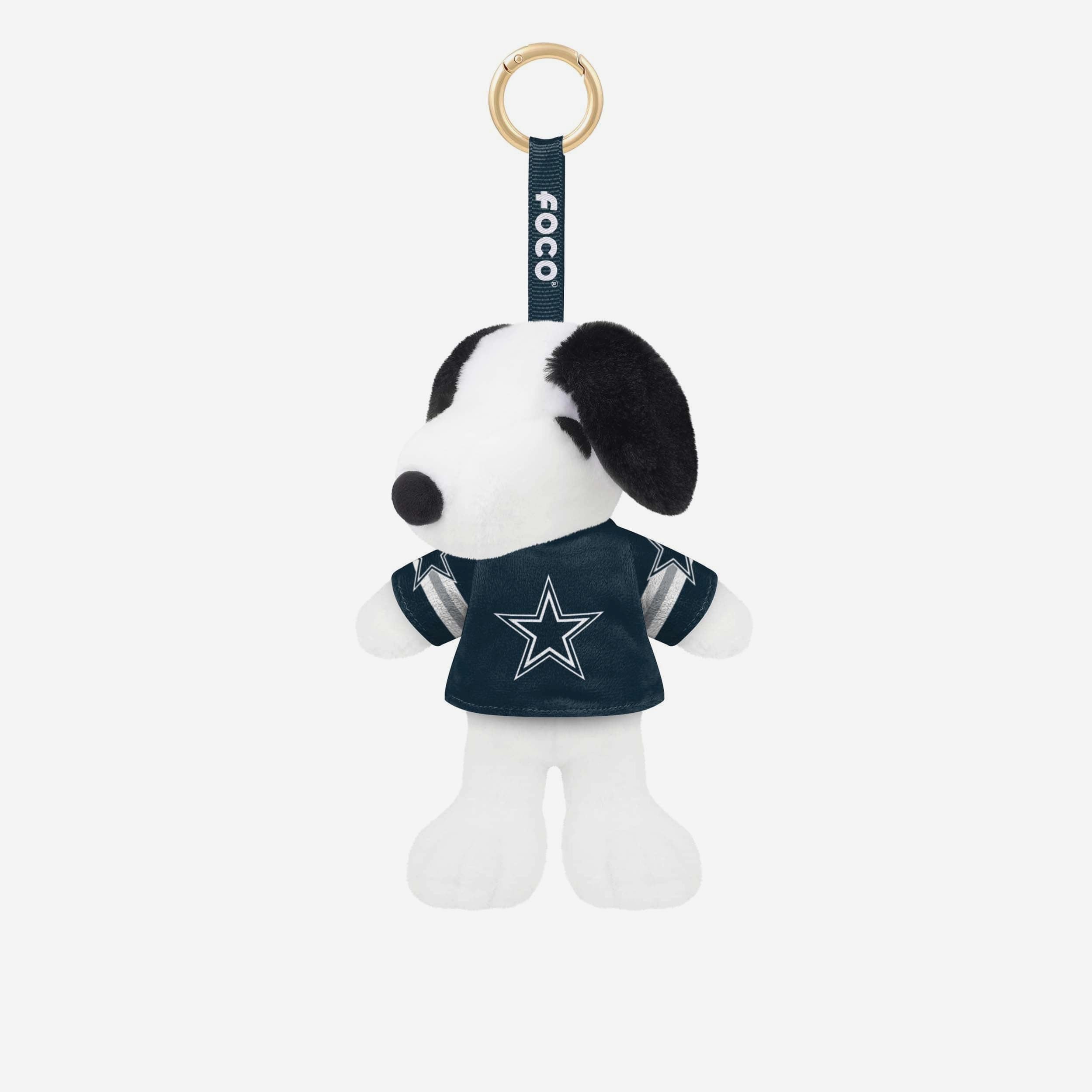 Dallas Cowboys Porte-clés en peluche Snoopy Peanuts avec breloque pour sac