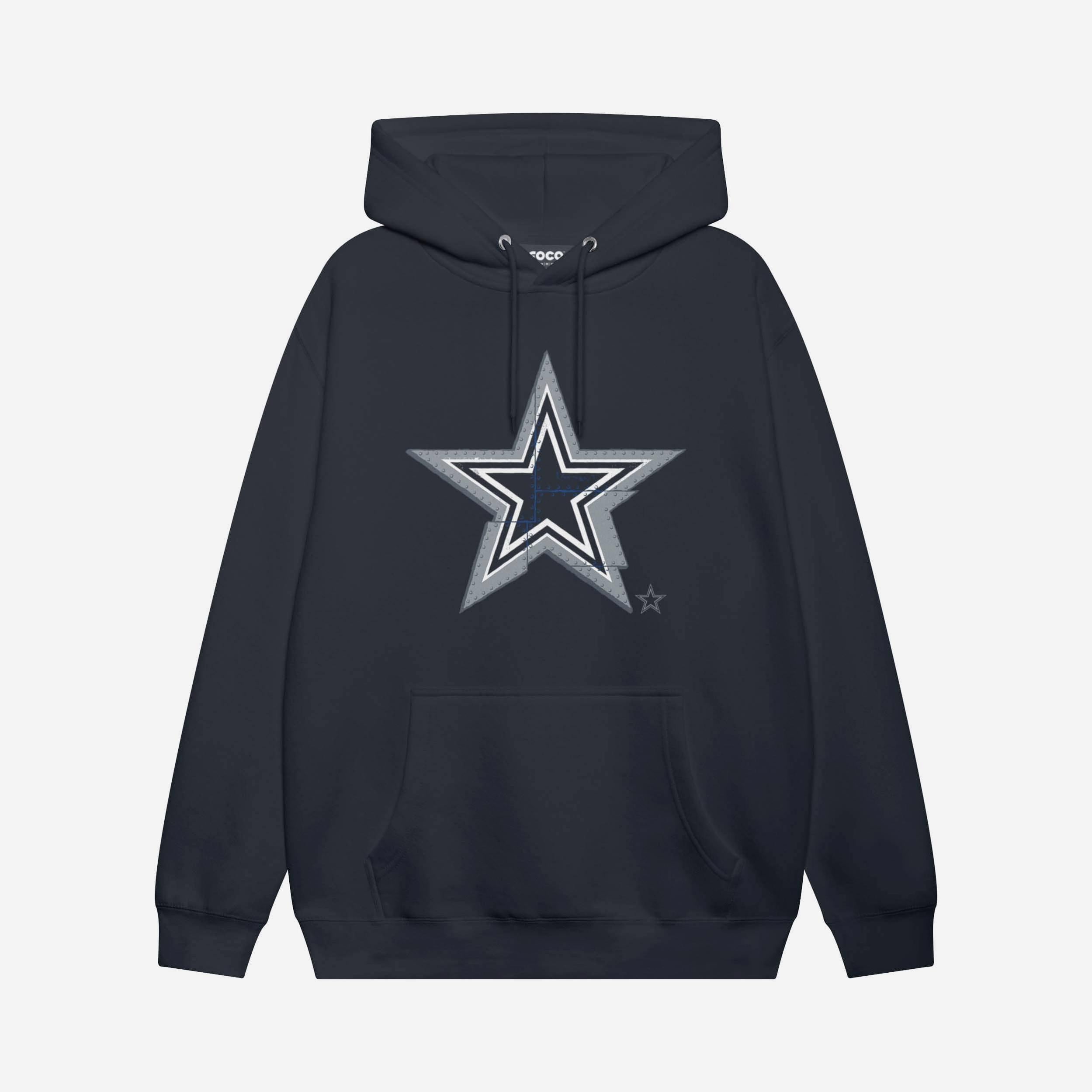 Dallas Cowboys Sweat à capuche avec logo rivet