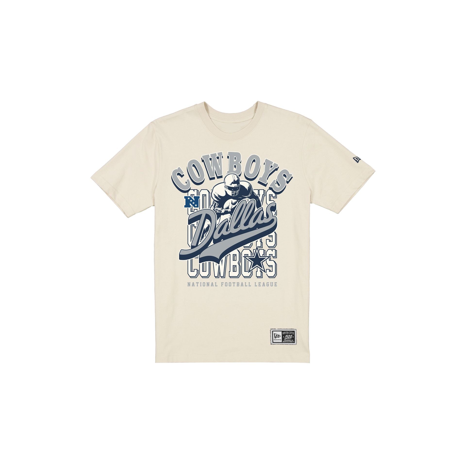 Dallas Cowboys Casque de retour T-shirt blanc chromé