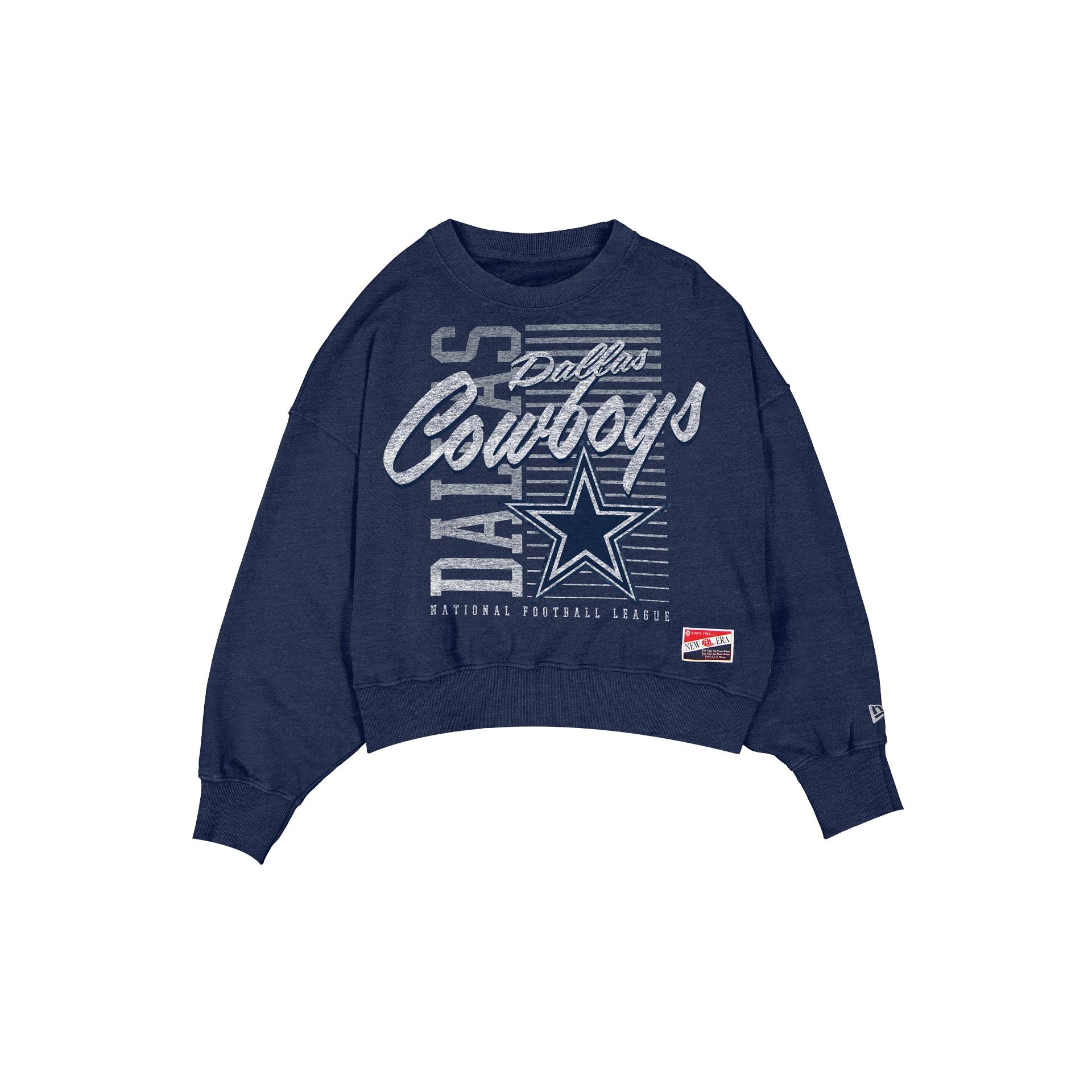 Dallas Cowboys Throwback Col rond délavé pour femme
