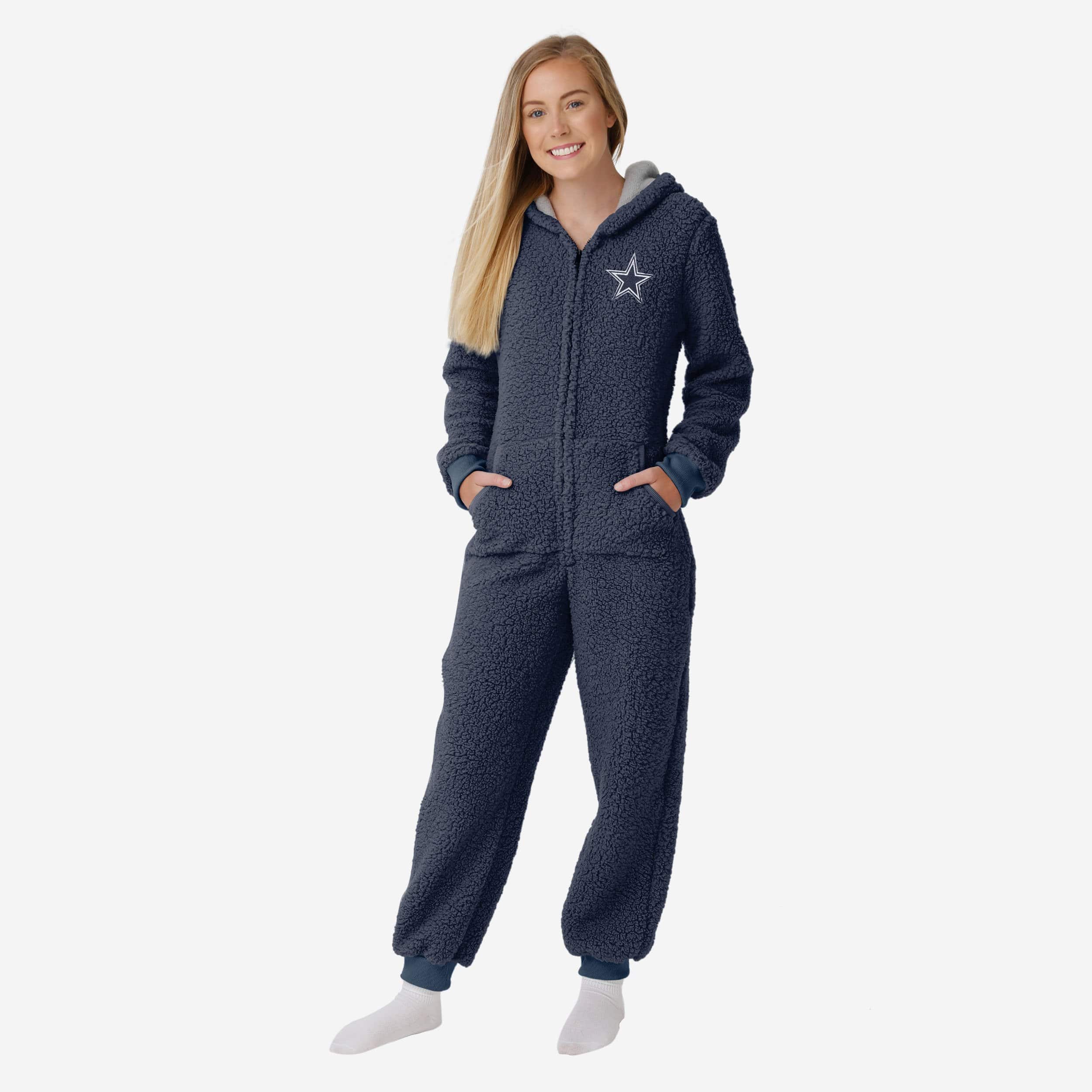 Dallas Cowboys Pyjama une pièce Sherpa pour femme