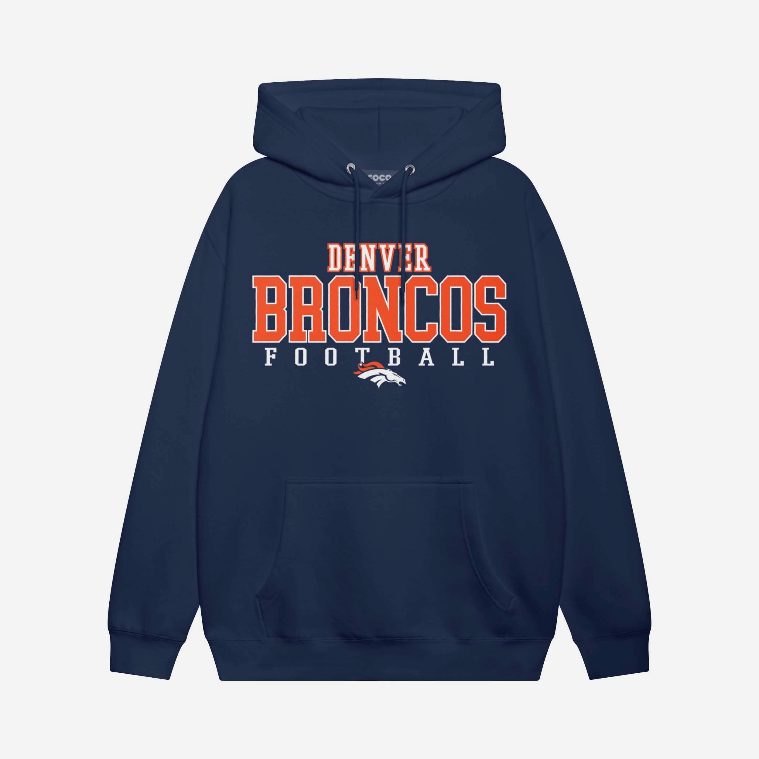 Denver Broncos Sweat à capuche avec logo de football