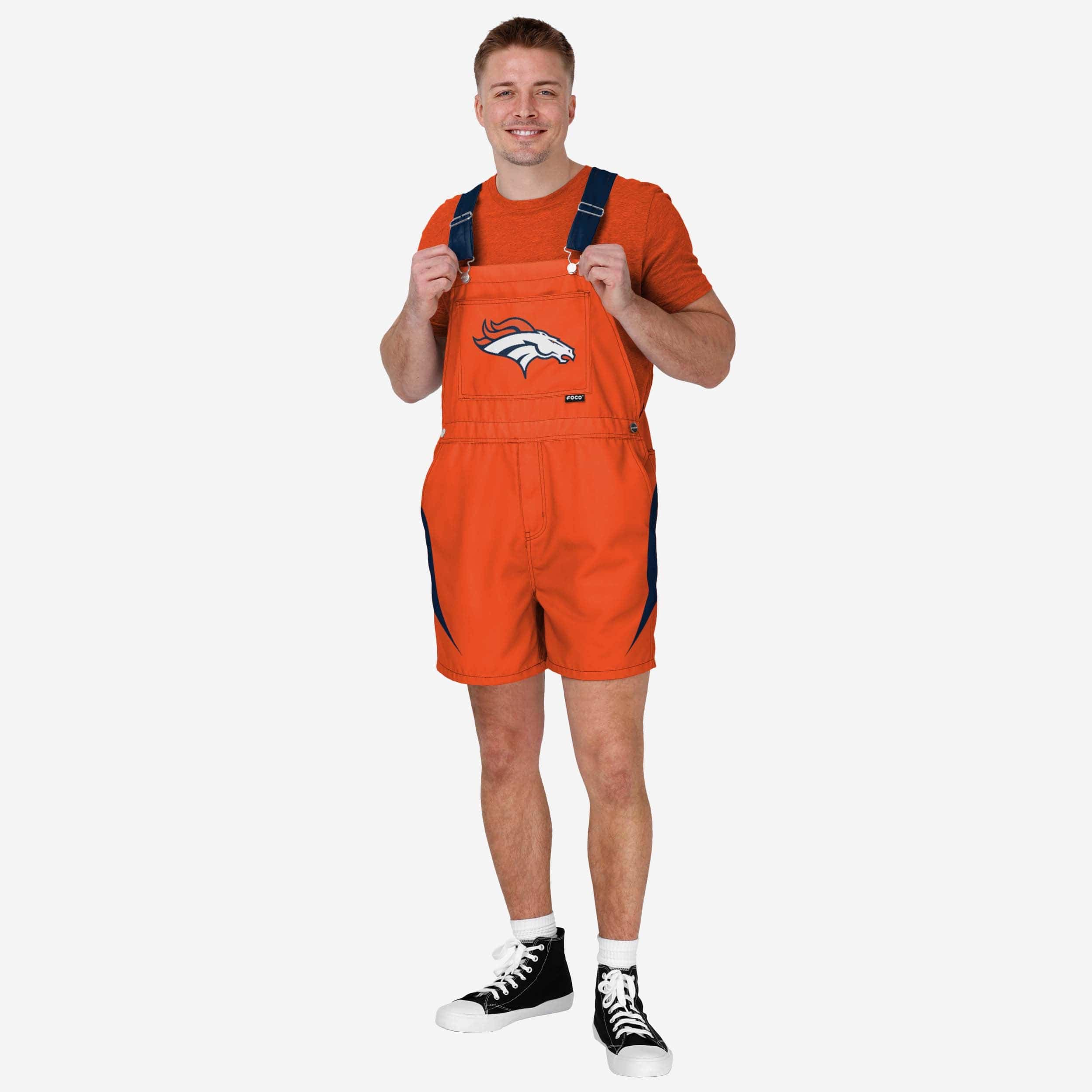 Denver Broncos Cuissard à bretelles Team Stripe pour hommes