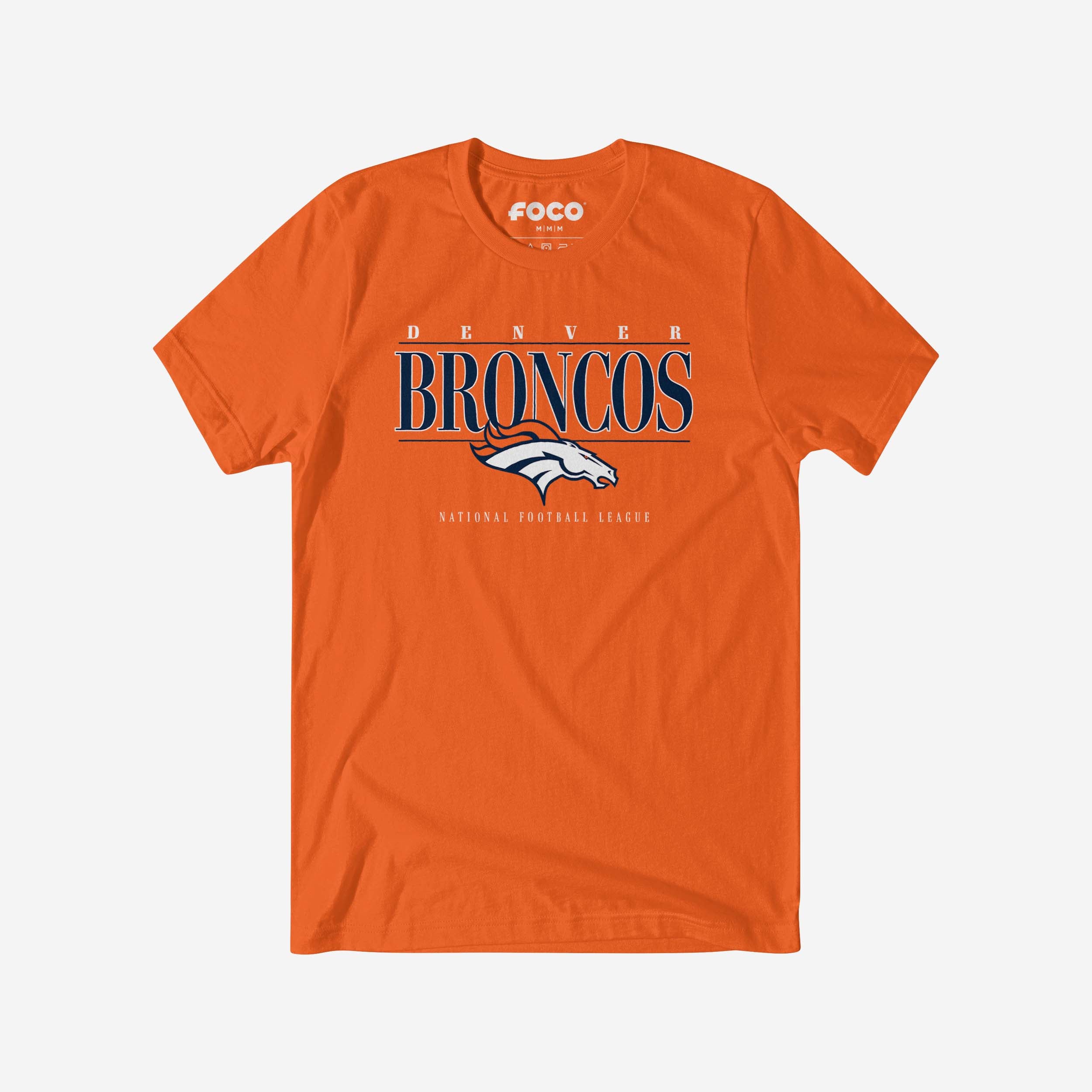 T-shirt à barre signature Denver Broncos