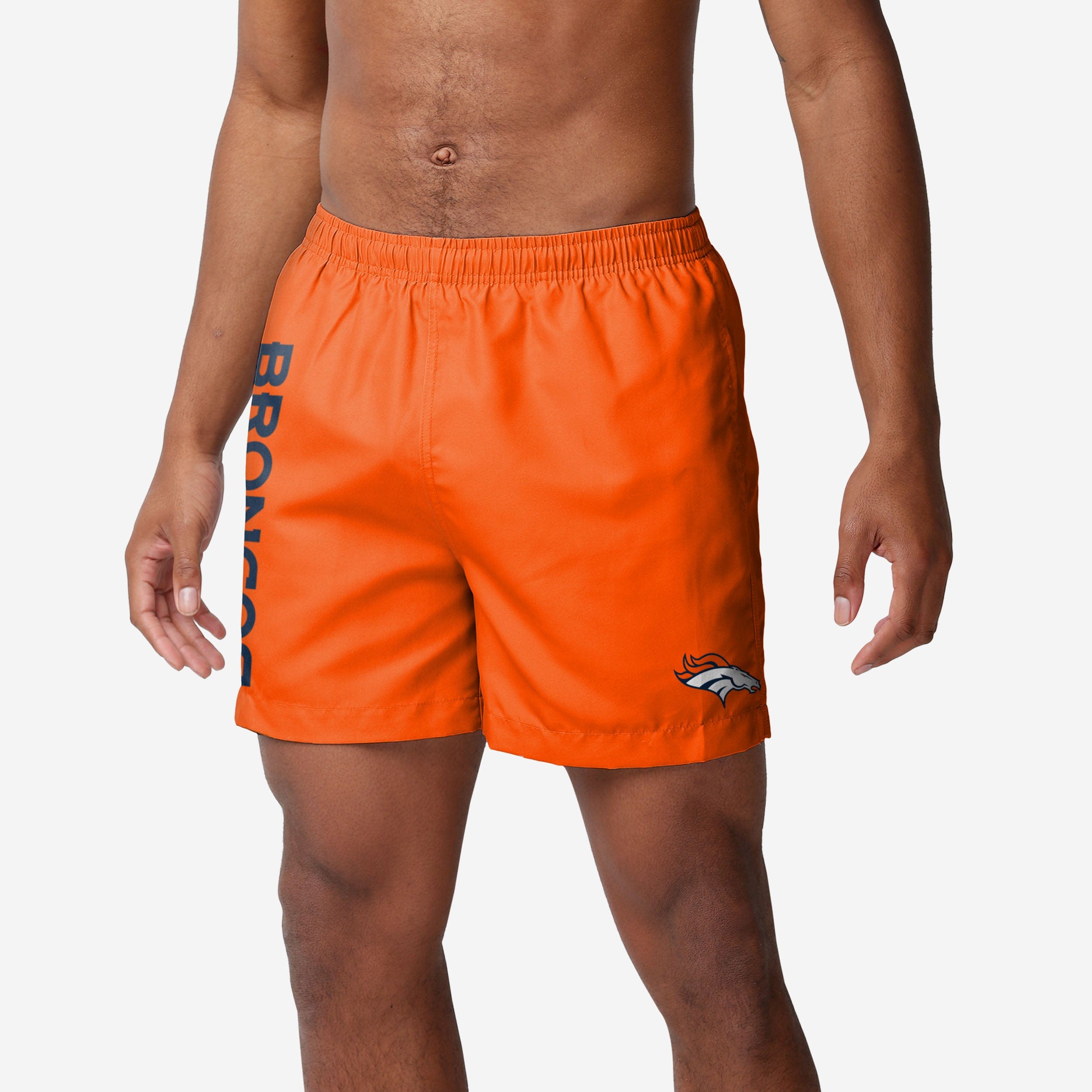 Denver Broncos Maillot de bain uni Wordmark 5,5"
