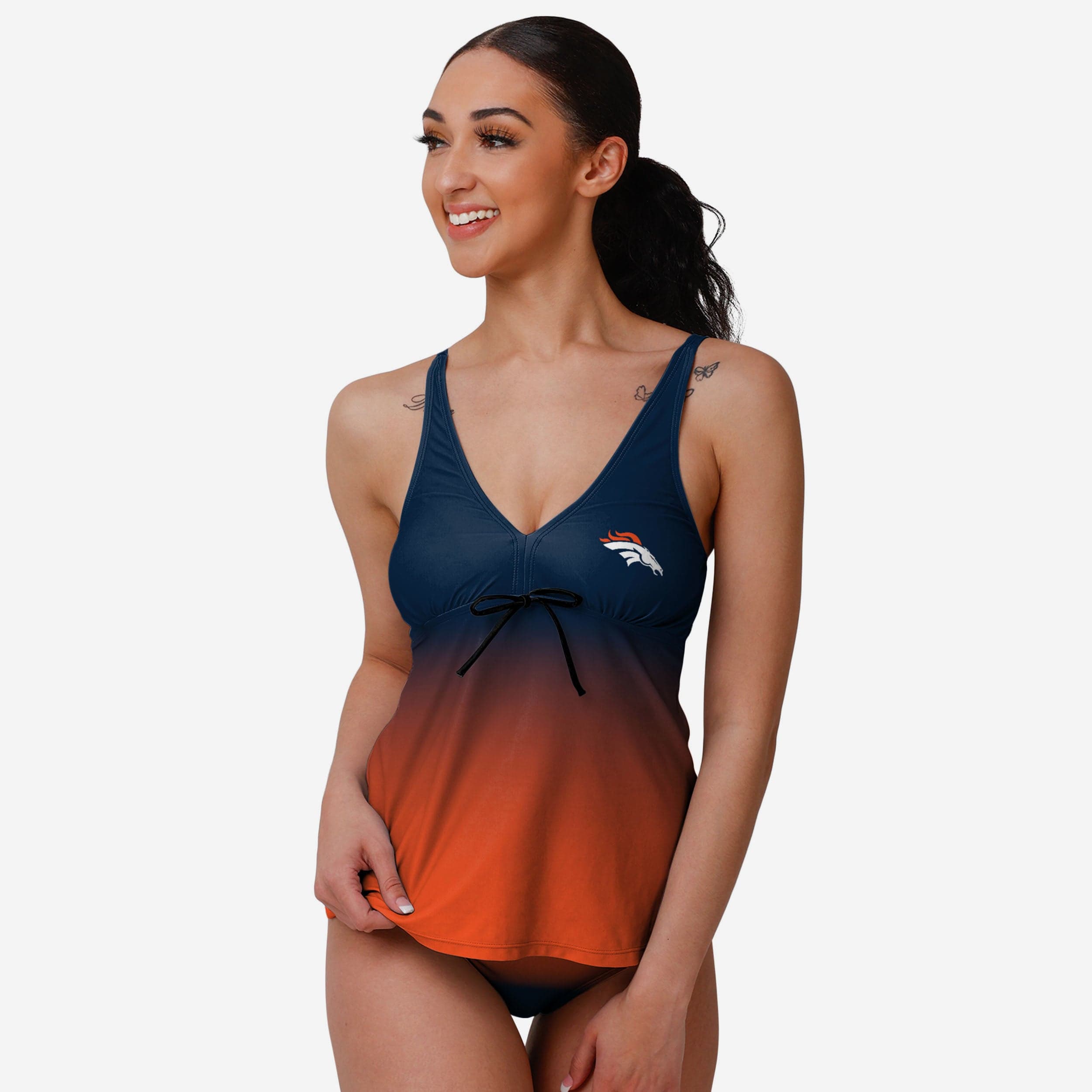 Denver Broncos Tankini dégradé Gametime pour femme