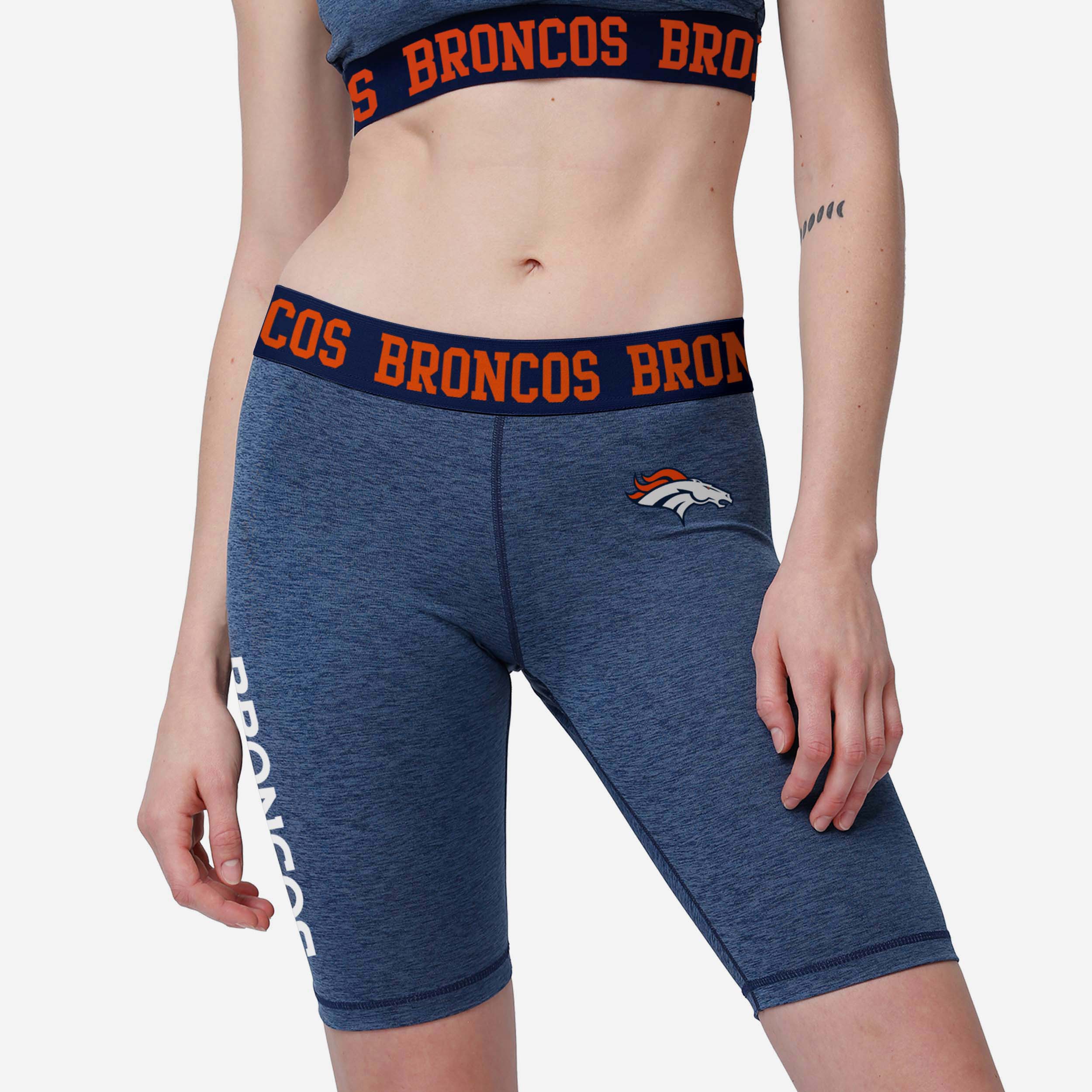 Denver Broncos Short de vélo statique Team Color pour femme