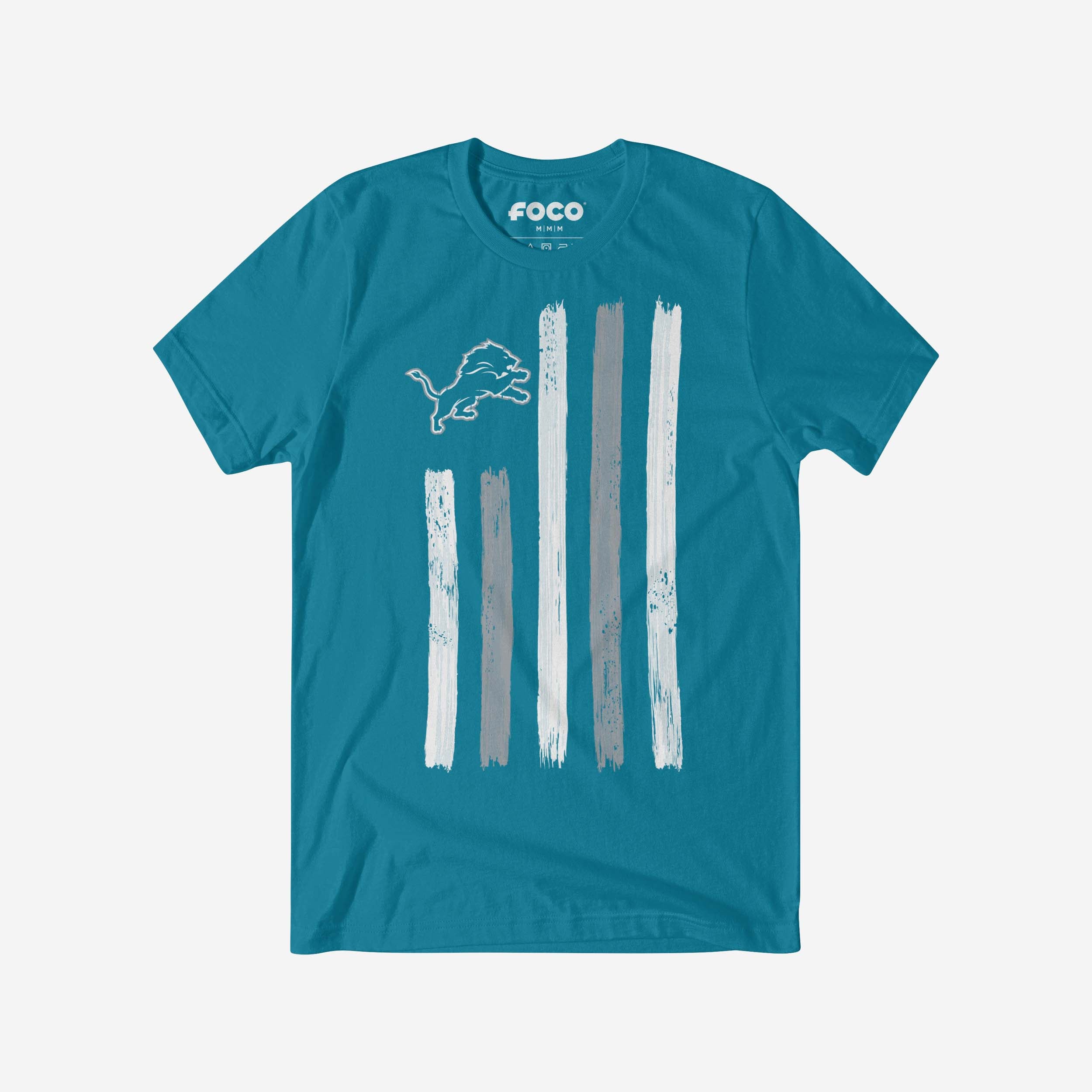 Detroit Lions T-shirt drapeau coup de pinceau