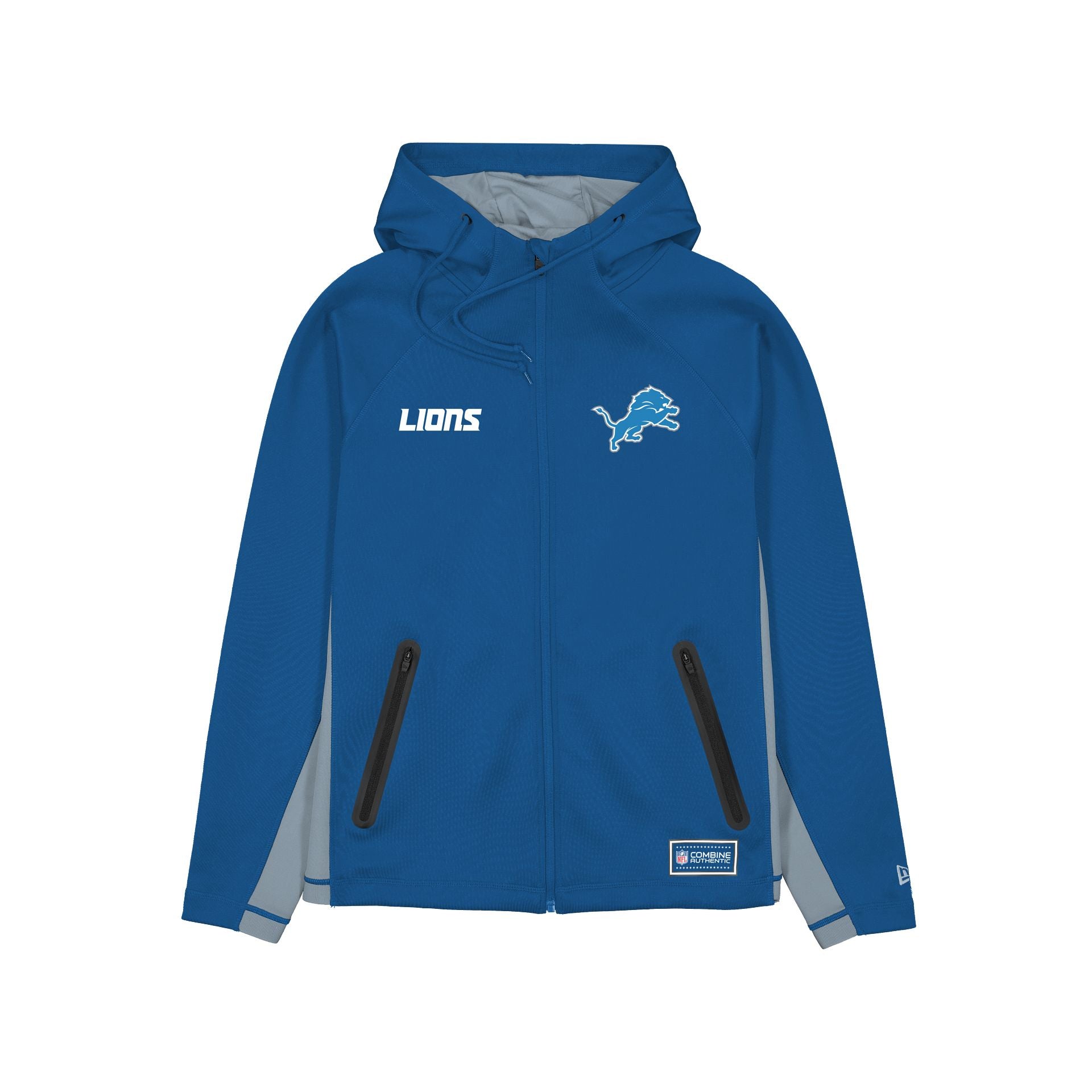 Detroit Lions Combine Sweat à capuche entièrement zippé