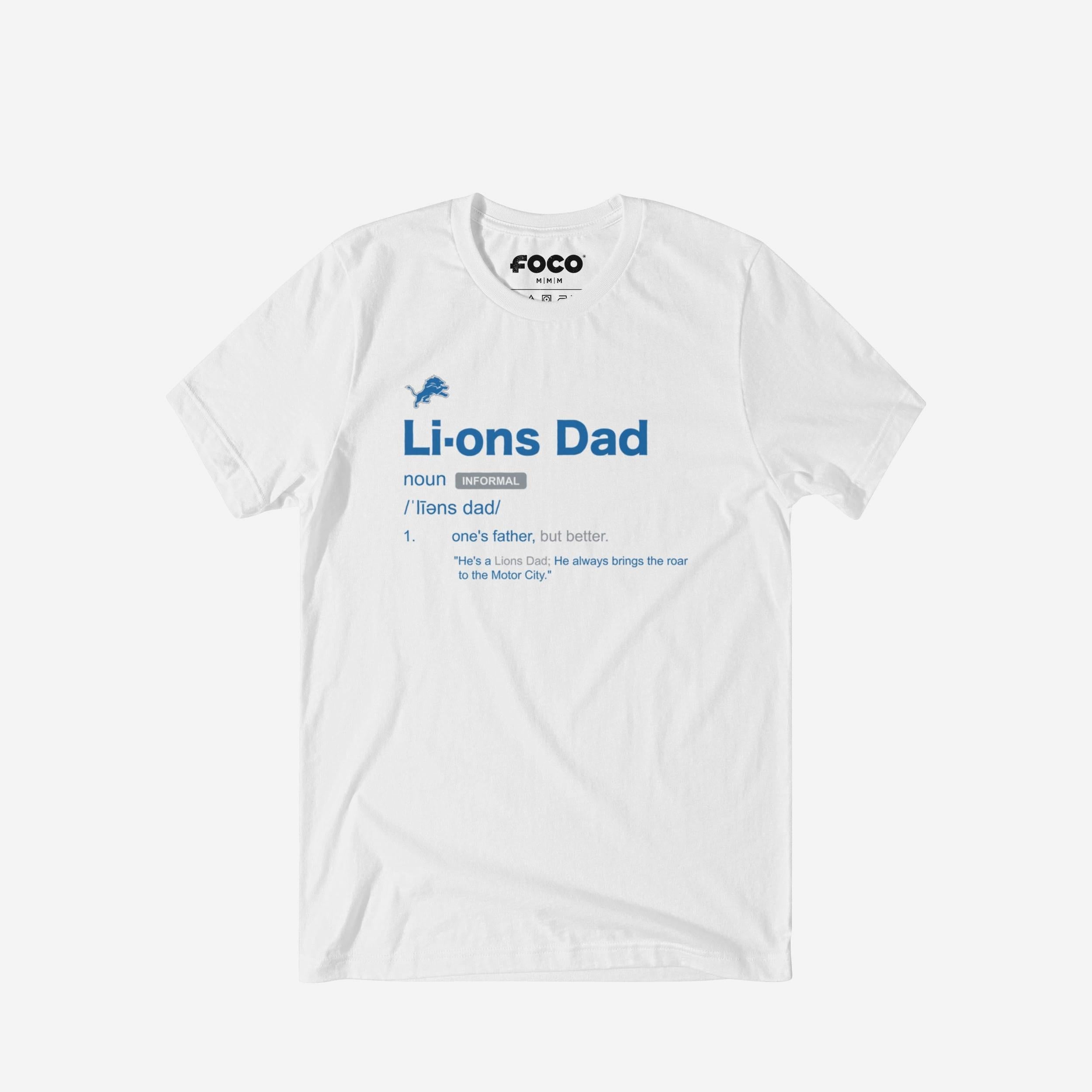 Detroit Lions T-shirt définition papa