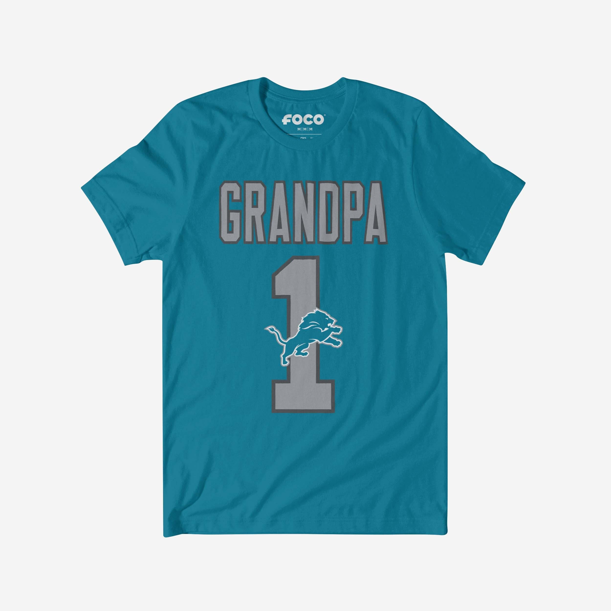 Detroit Lions T-shirt grand-père numéro 1