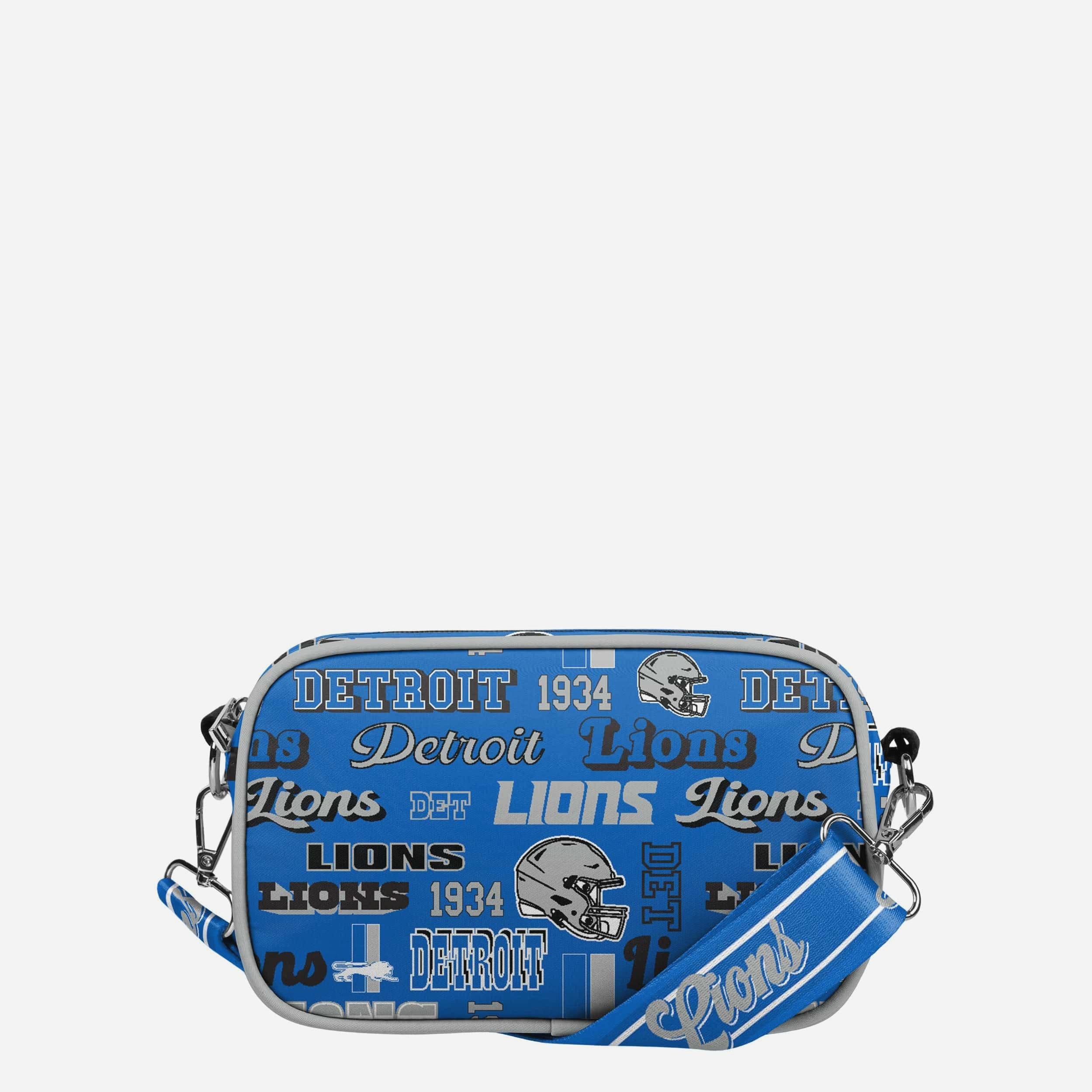 Detroit Lions Répéter Sac à bandoulière en nylon imprimé rétro