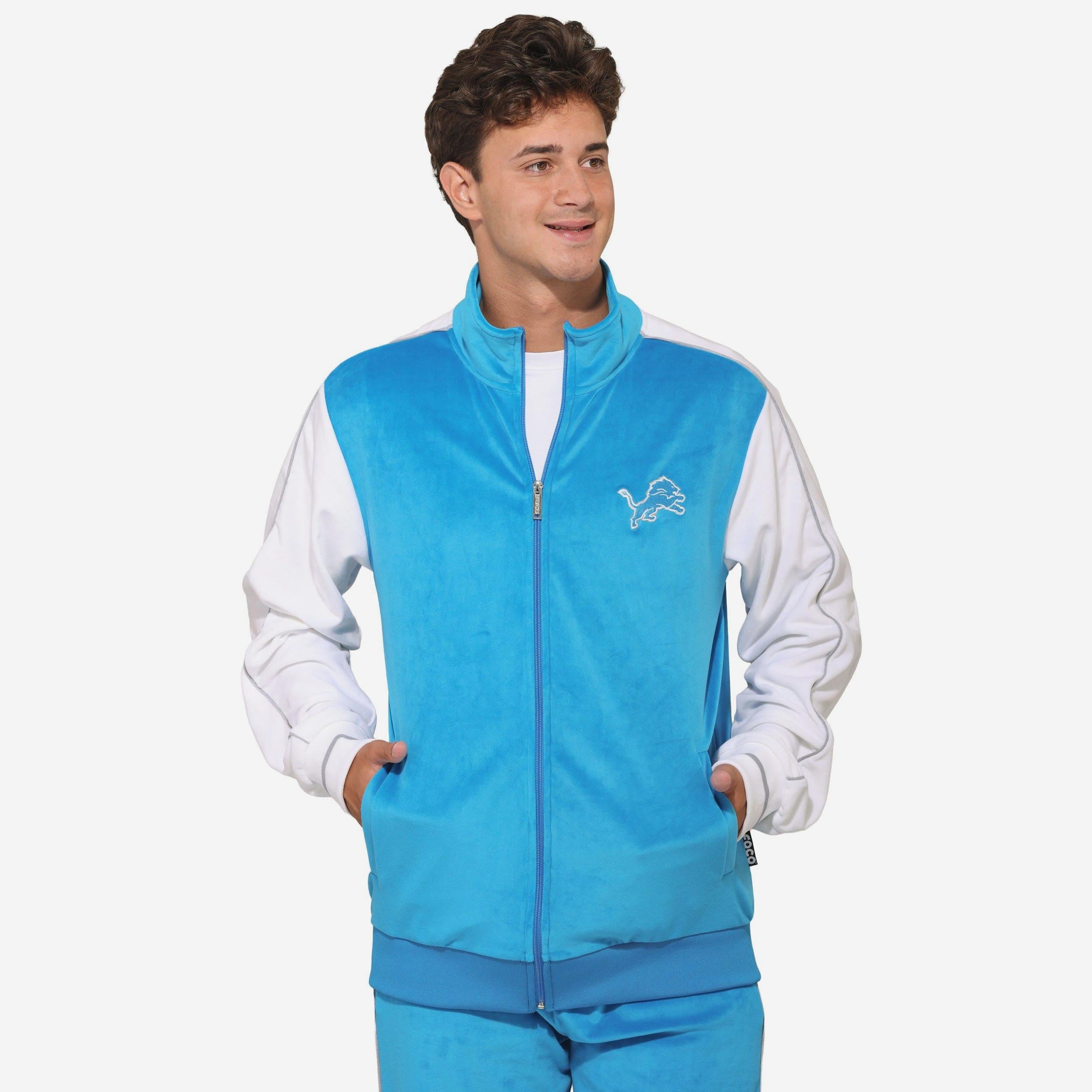 Detroit Lions Haut zippé en velours bicolore