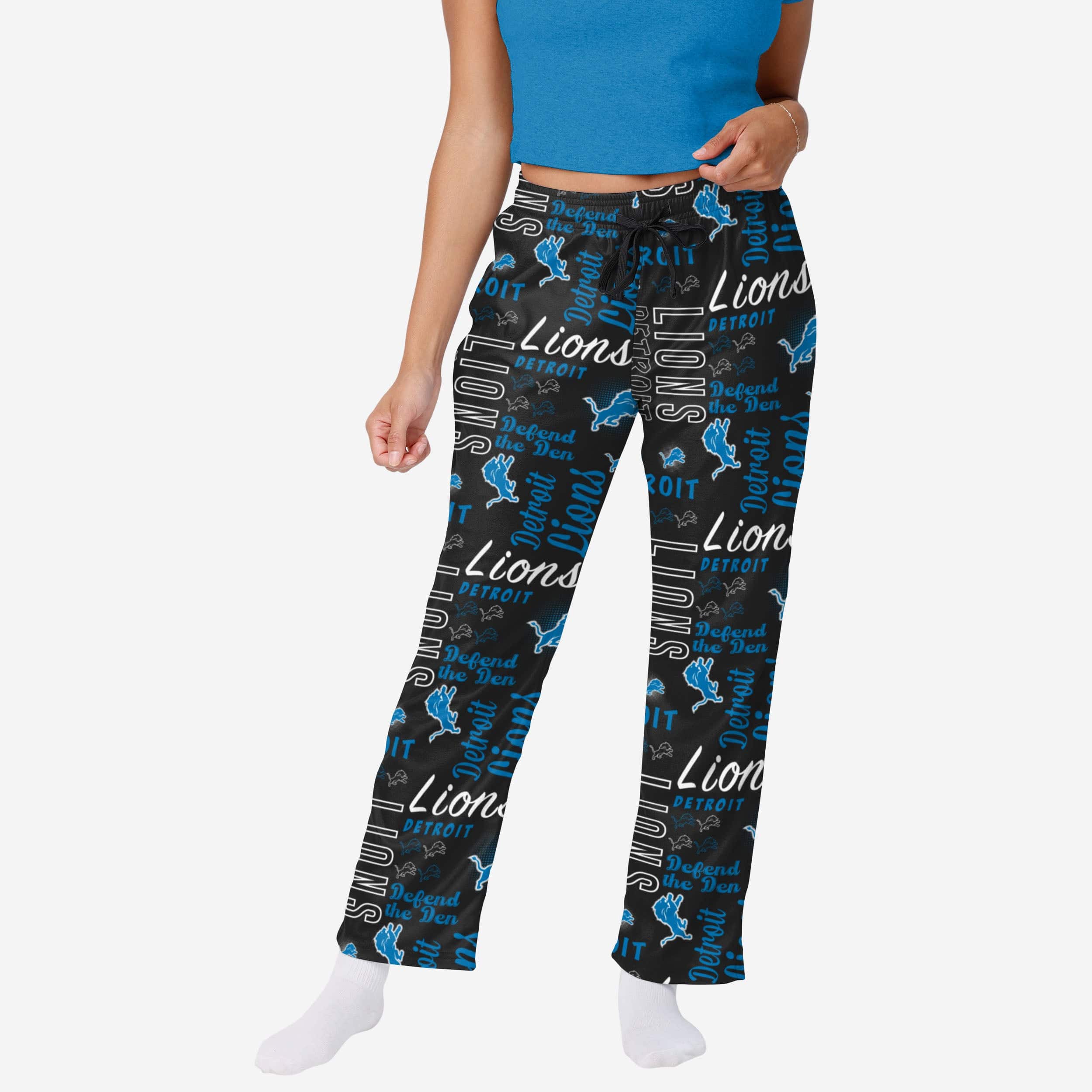 Detroit Lions Pantalon de survêtement mini imprimé pour femme