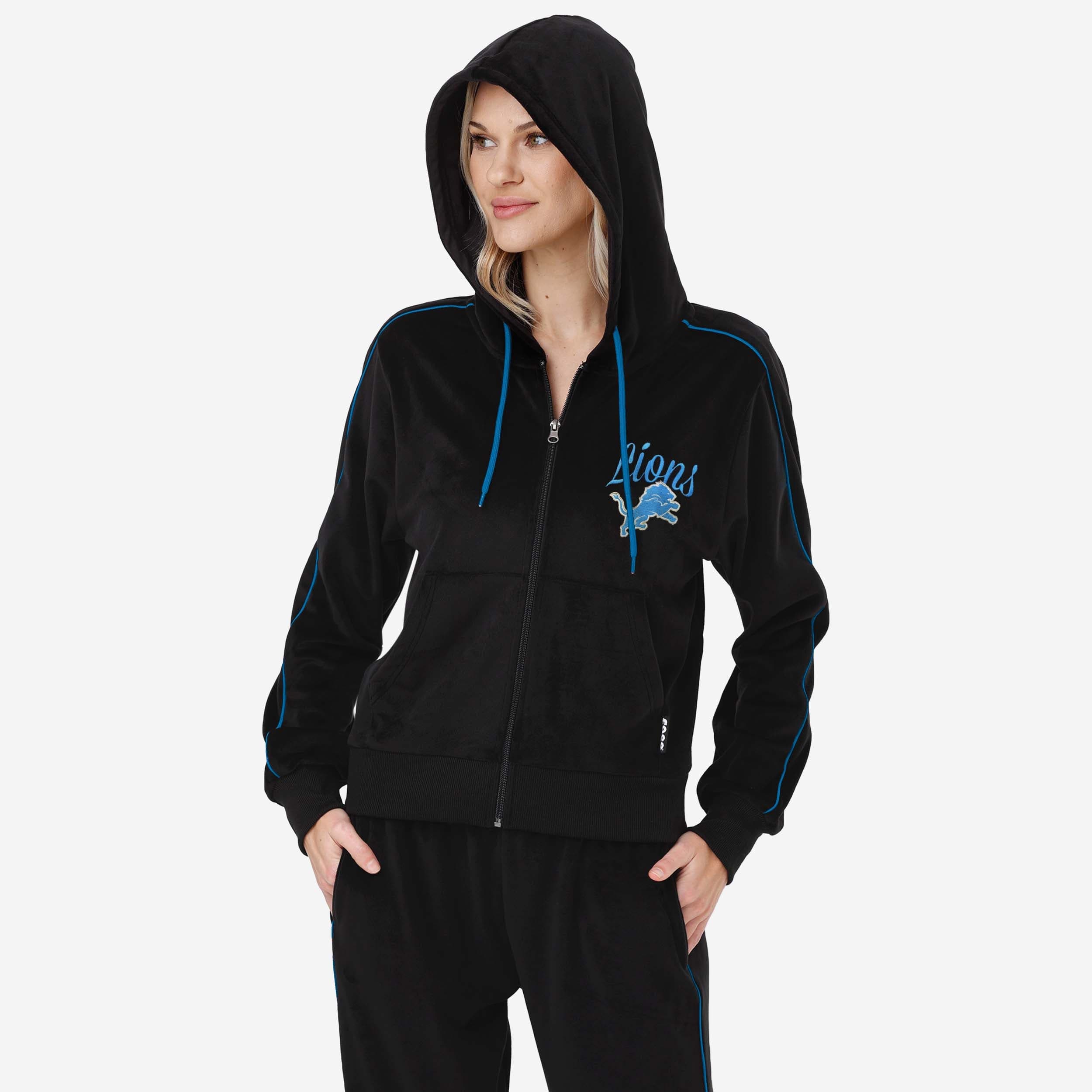 Detroit Lions Haut zippé en velours pour femme