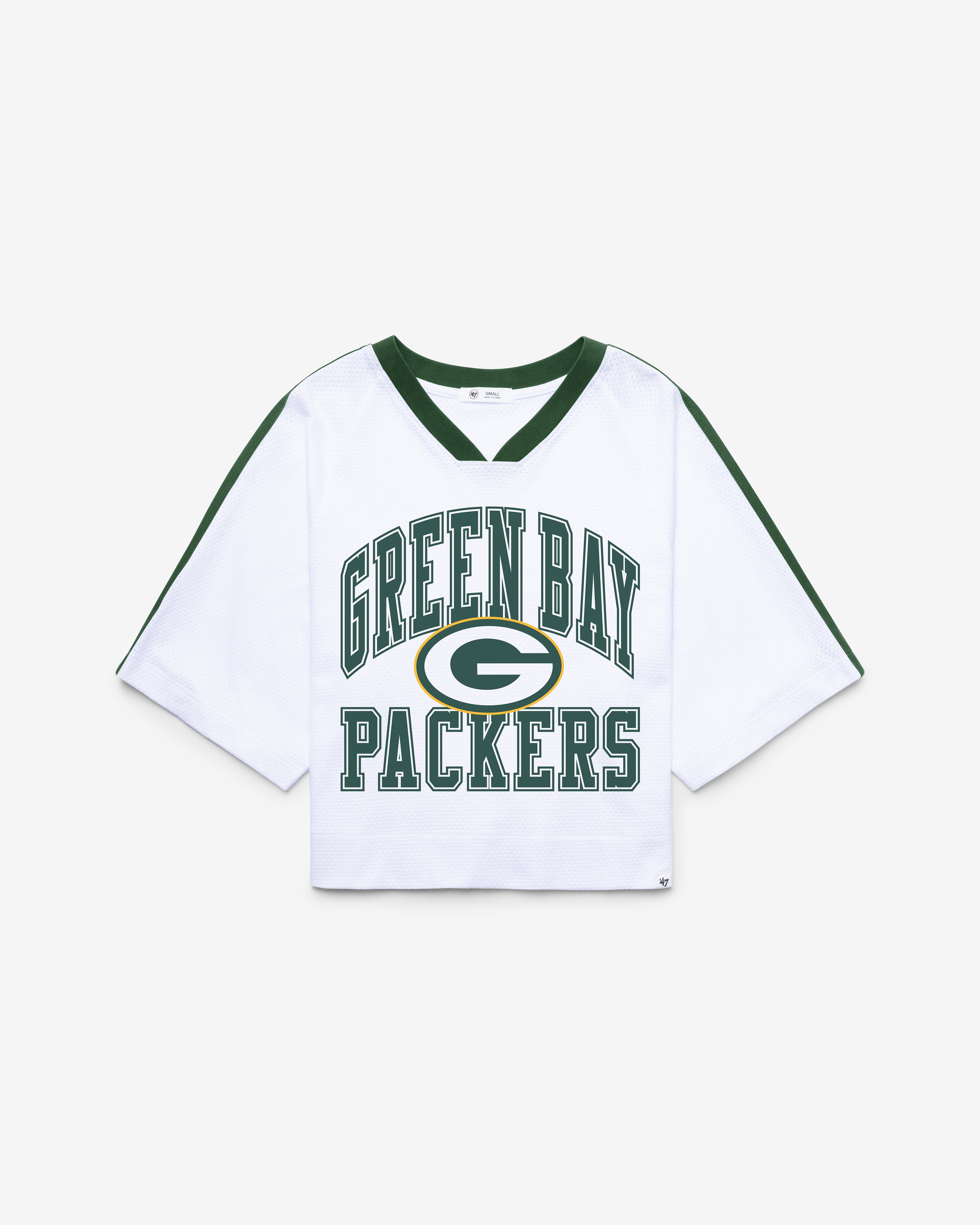 Green Bay Packers BIG OVERARCH '47 MAILLOT RAGLAN À AIGUILLES GOUTTES POUR FEMMES