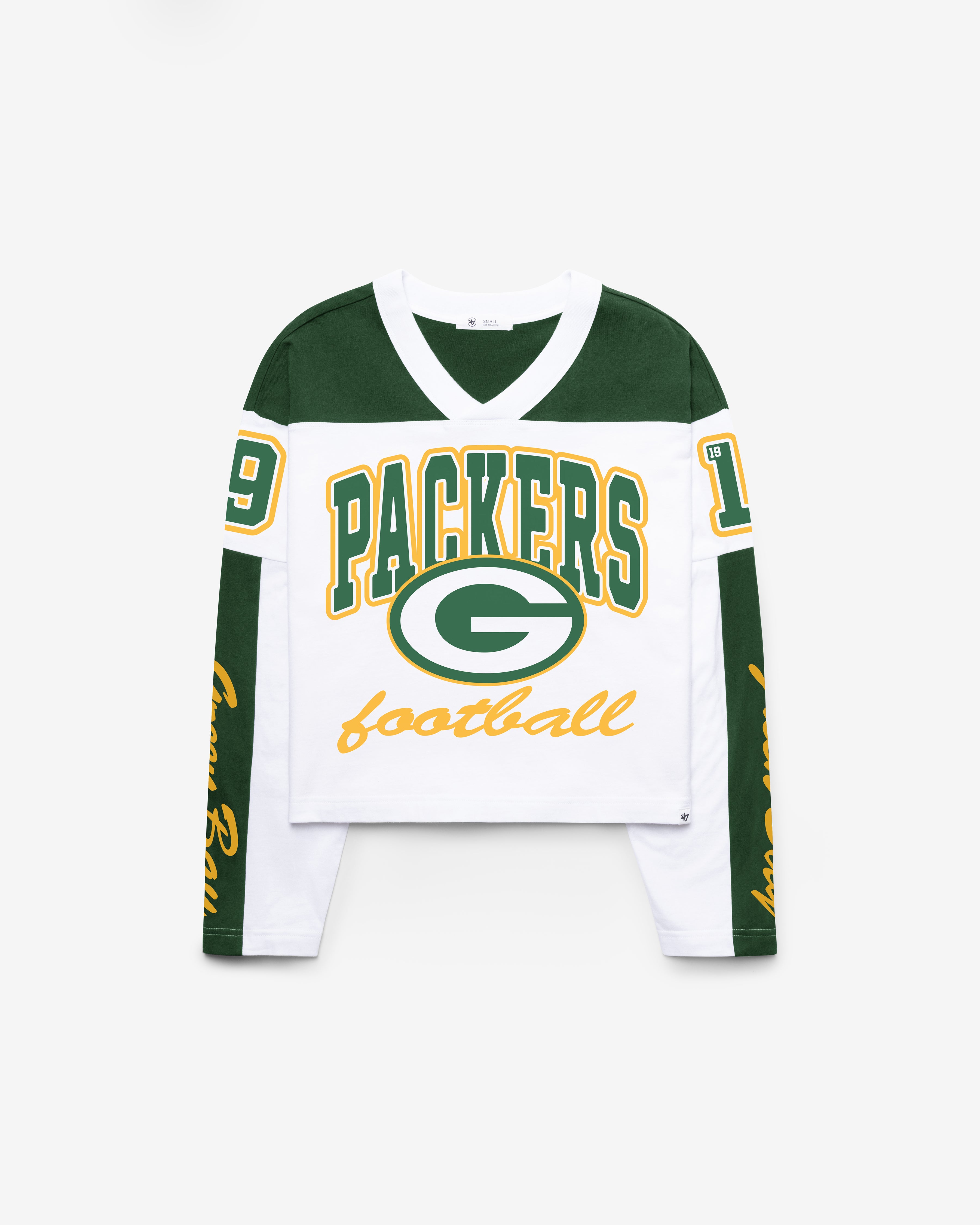 Green Bay Packers EXCLAMATION '47 T-SHIRT EN JERSEY METRO FEMME