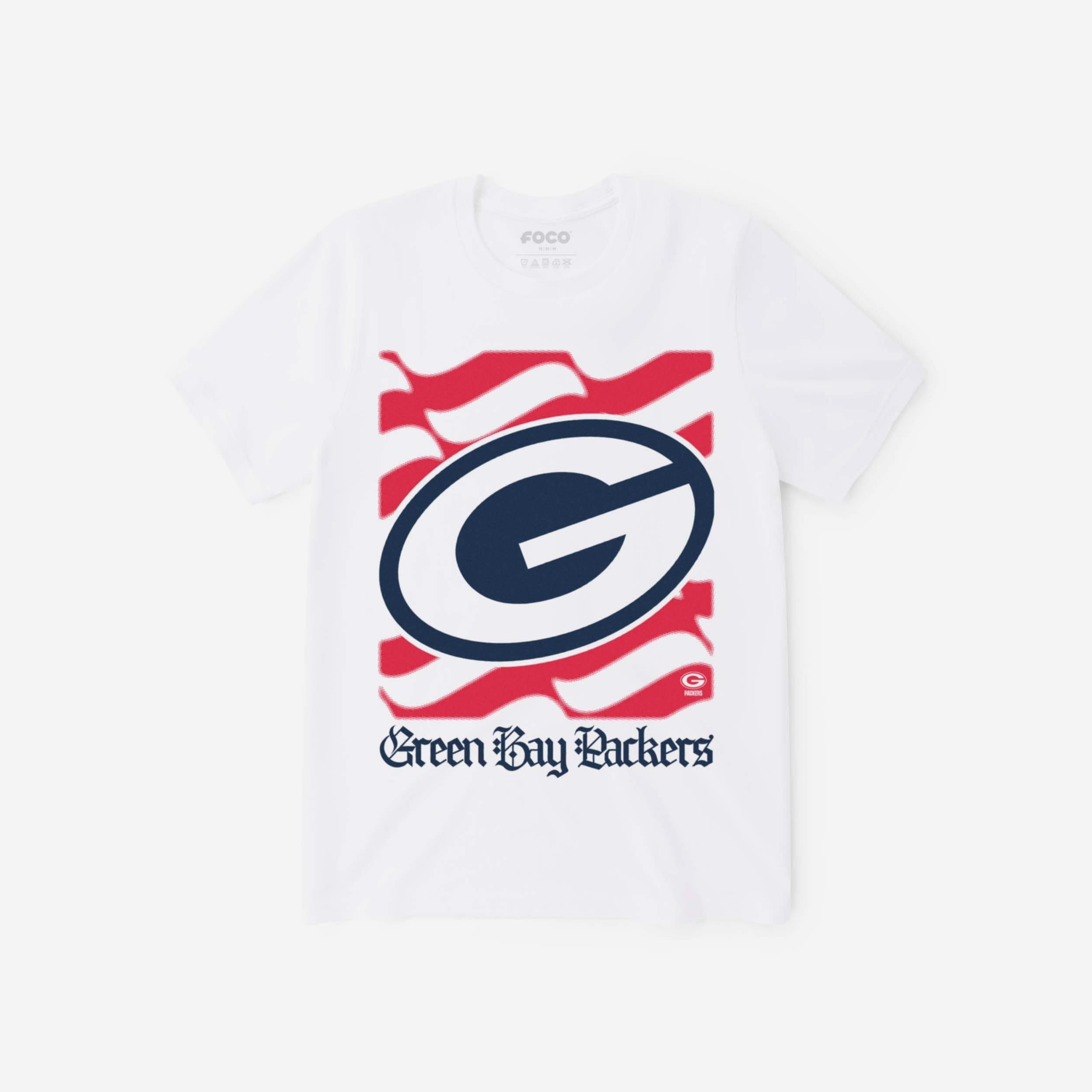 Green Bay Packers T-shirt avec le mot-symbole du patrimoine américain