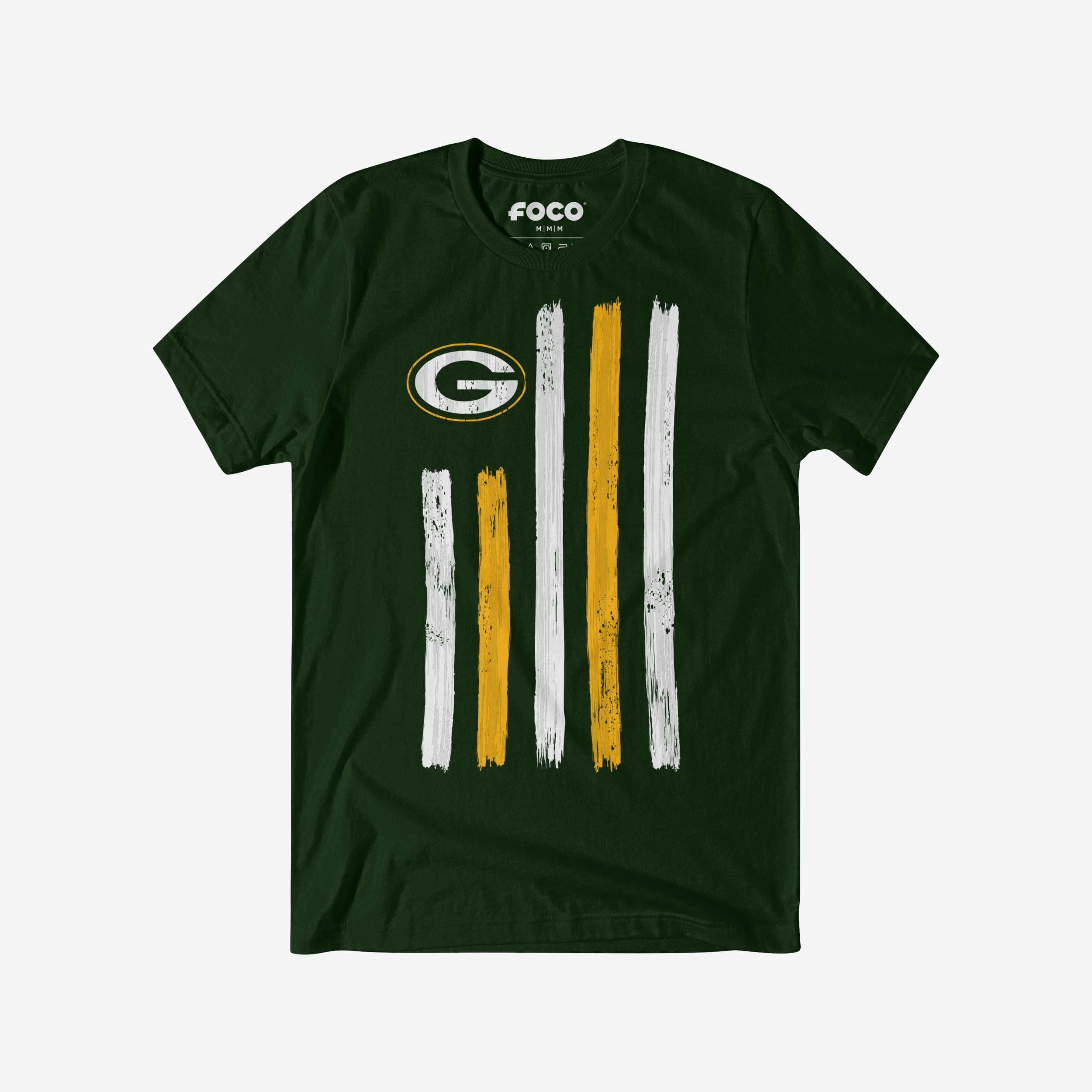 Green Bay Packers T-shirt drapeau coup de pinceau
