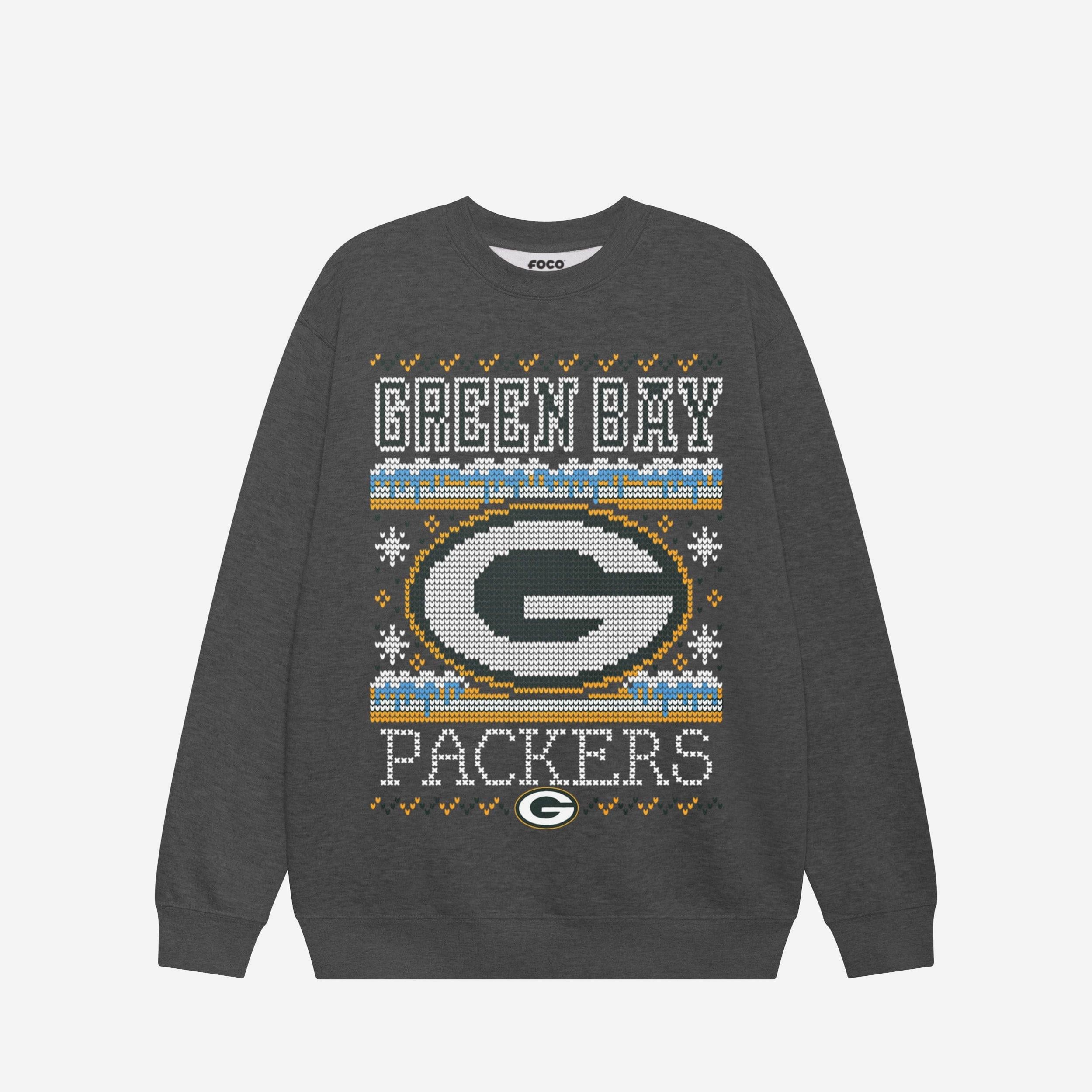 Green Bay Packers Sweat-shirt à col rond des fêtes